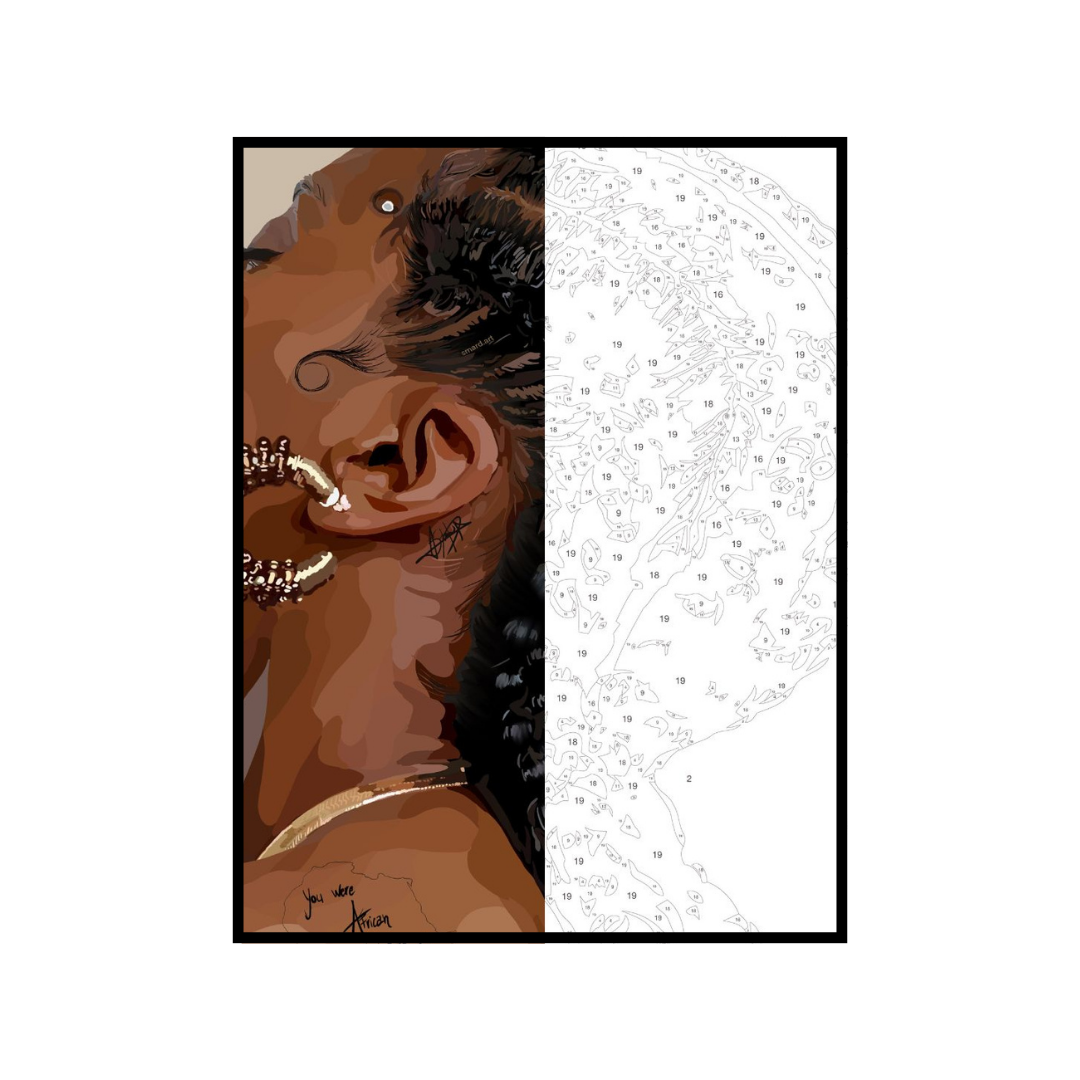 Specialty Kit : Soft and Simple II-wall art print featuring decorative artistic design suitable for living rooms, offices, and schools by SmardArt. Elevate your space with Black wall art that speaks to culture, identity, and creativity. At Smard, we celebrate artistry made with melanin, bringing powerful and inspiring designs to life.