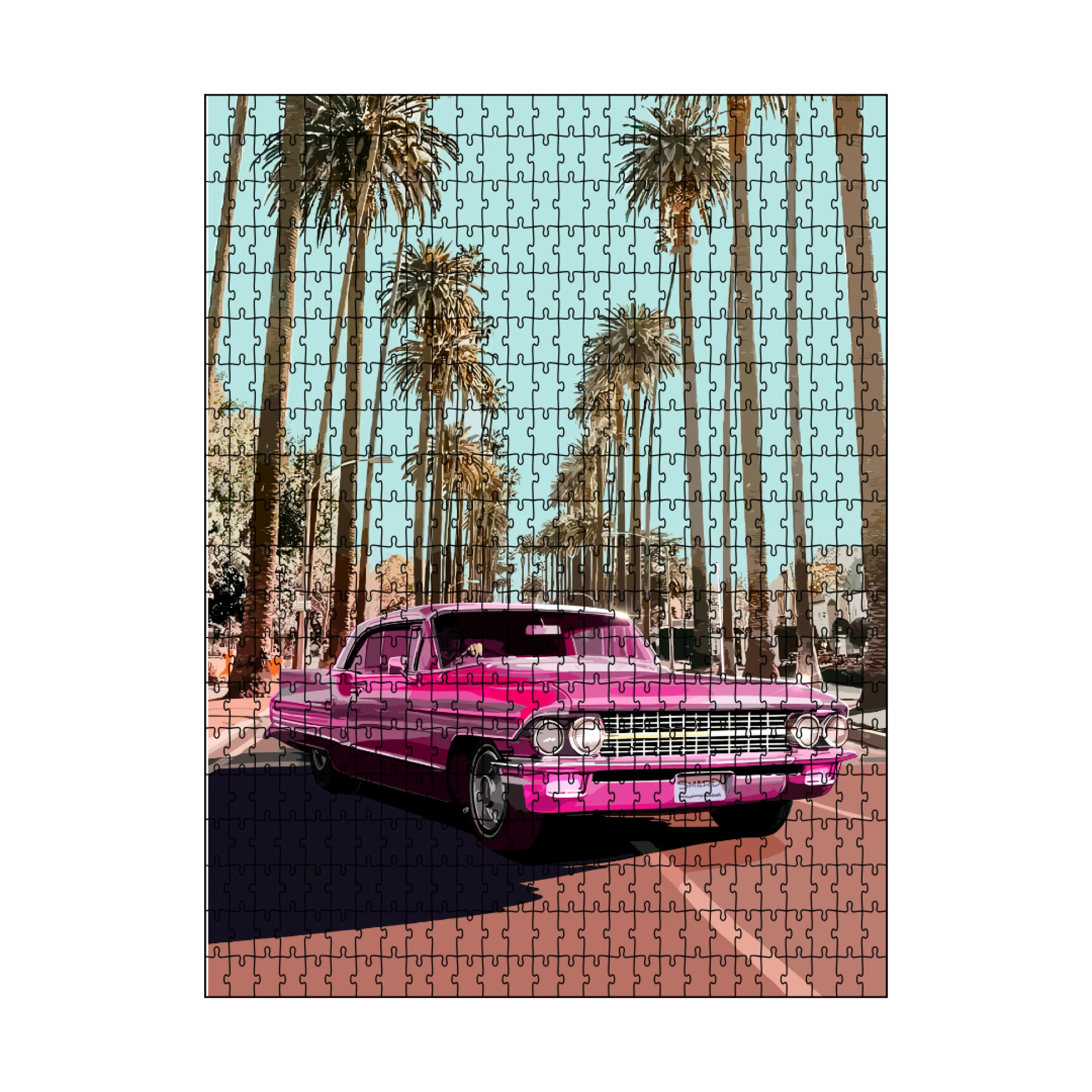 Cali Cruisin' Pink Puzzle