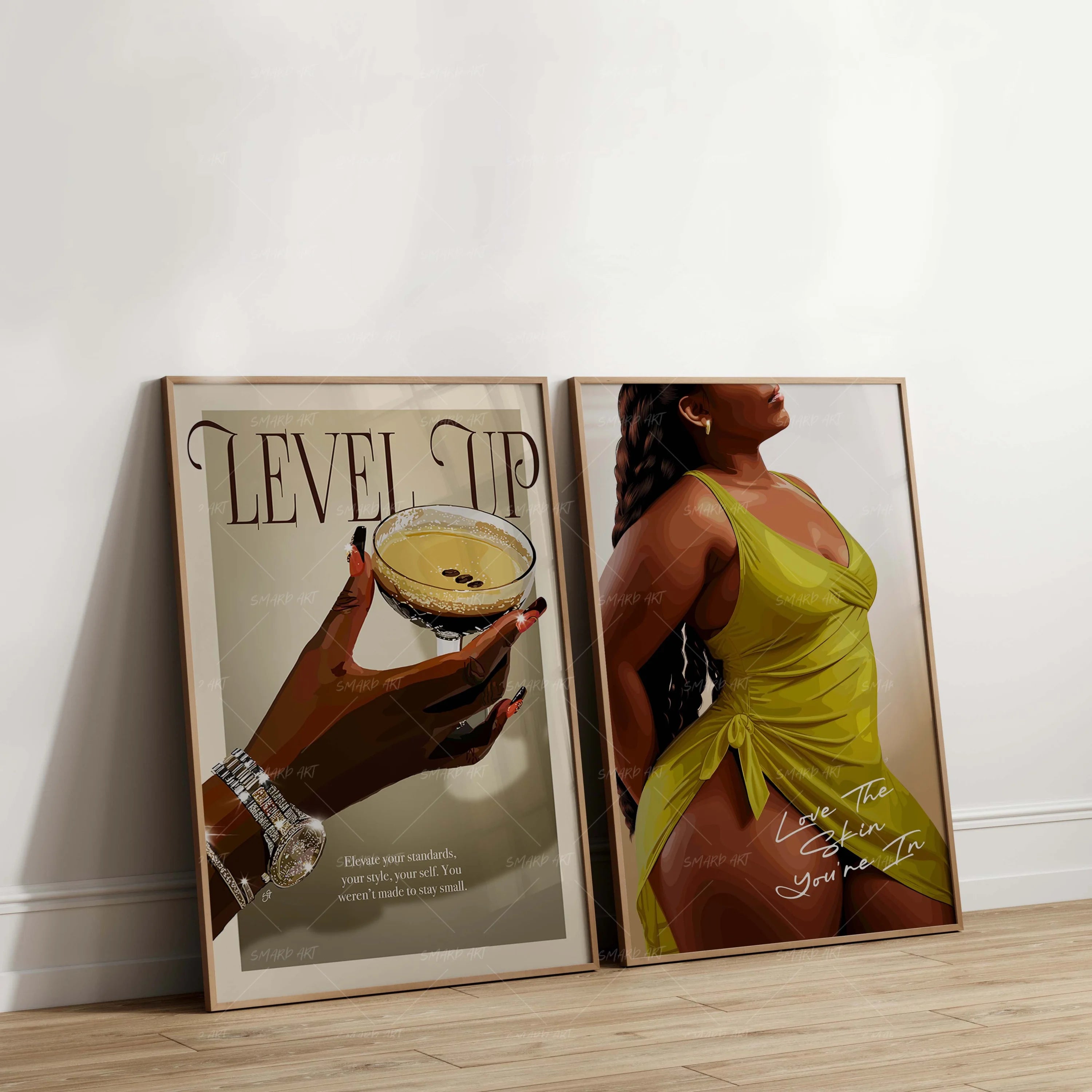 Art Print Bundle : Level Up + Love The Skin