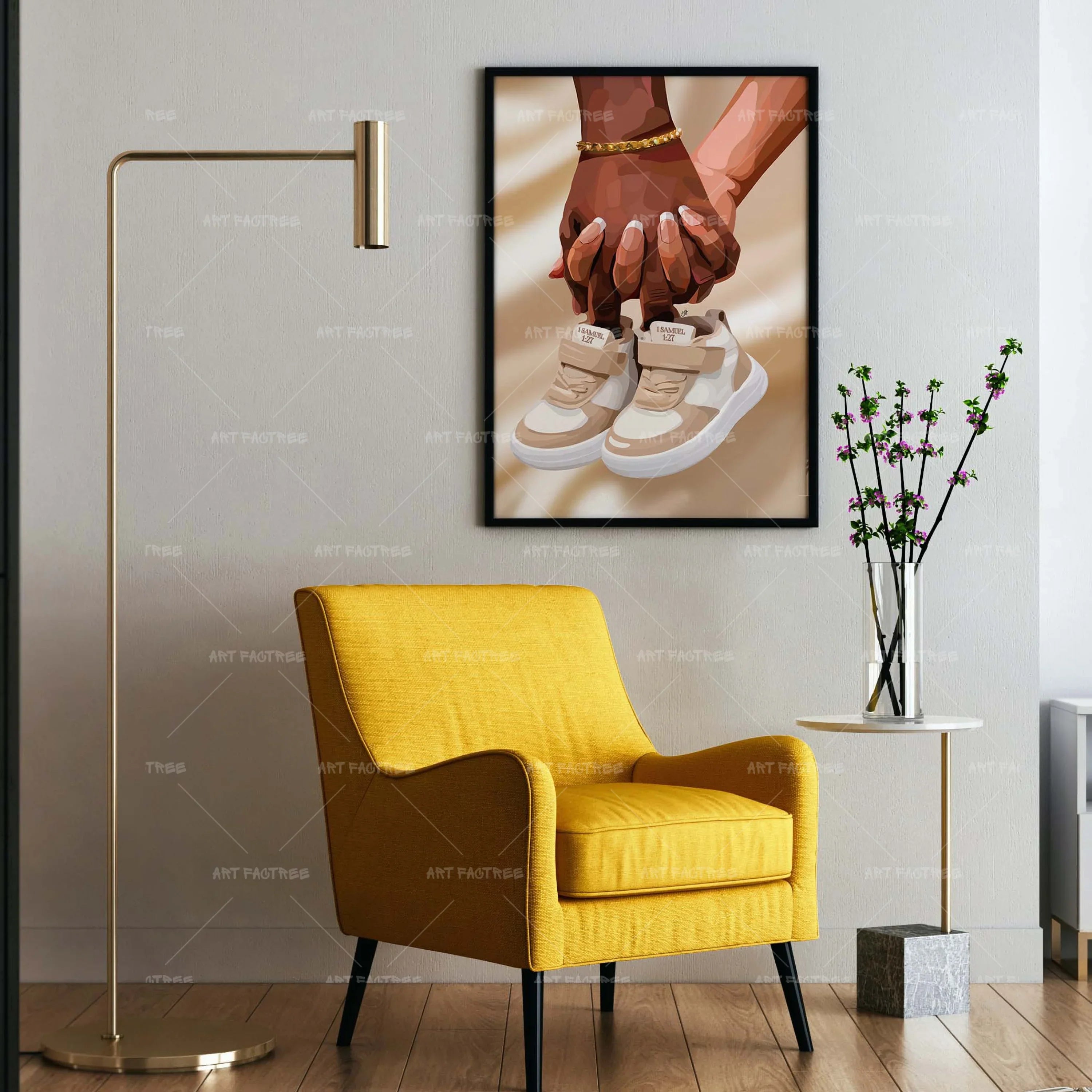 1 SAMUEL 1:27 (Smard X Anaya)-wall art print featuring decorative artistic design suitable for living rooms, offices, and schools by SmardArt. Elevate your space with Black wall art that speaks to culture, identity, and creativity. At Smard, we celebrate artistry made with melanin, bringing powerful and inspiring designs to life.