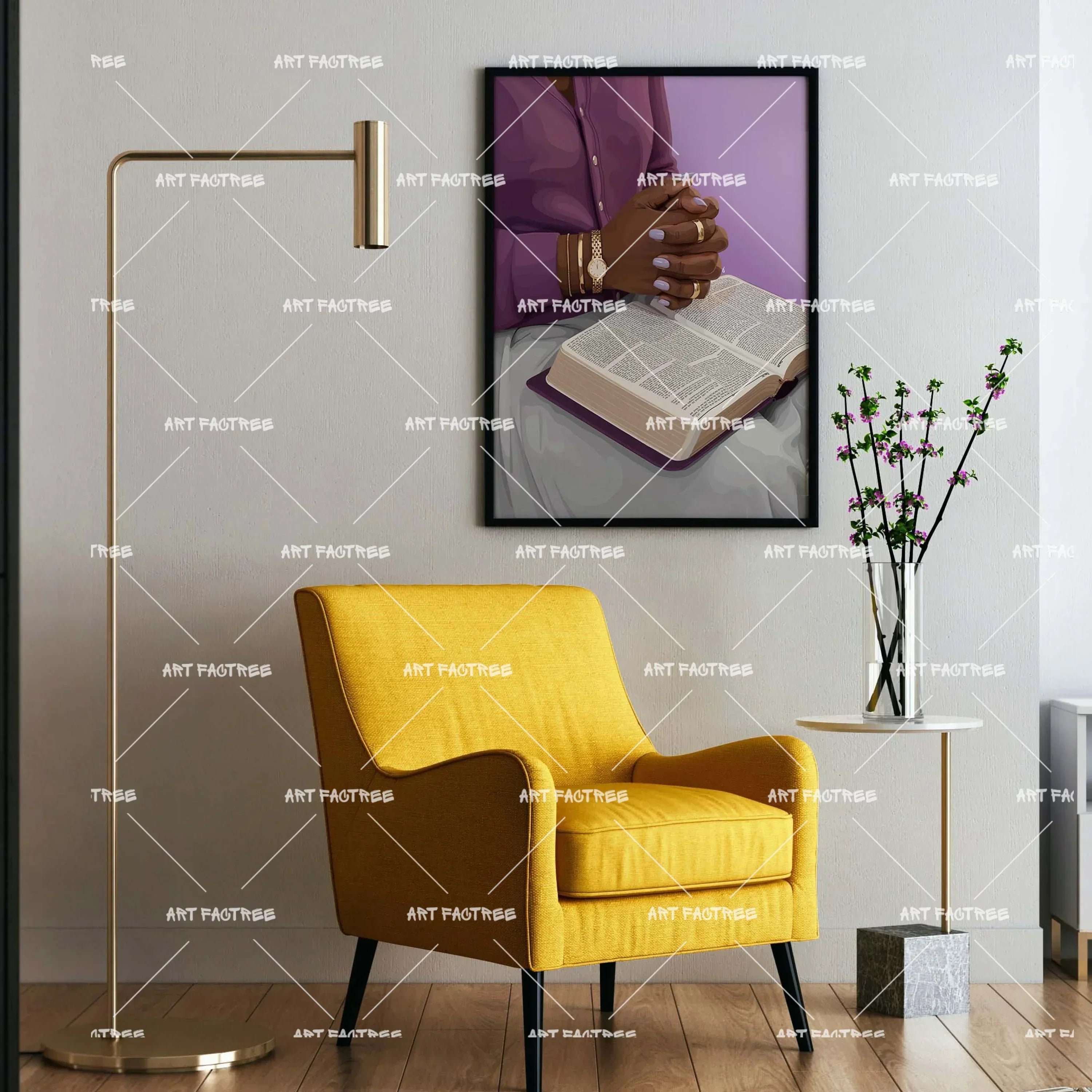 Scripture Study-wall art print featuring decorative artistic design suitable for living rooms, offices, and schools by SmardArt. Elevate your space with Black wall art that speaks to culture, identity, and creativity. At Smard, we celebrate artistry made with melanin, bringing powerful and inspiring designs to life.