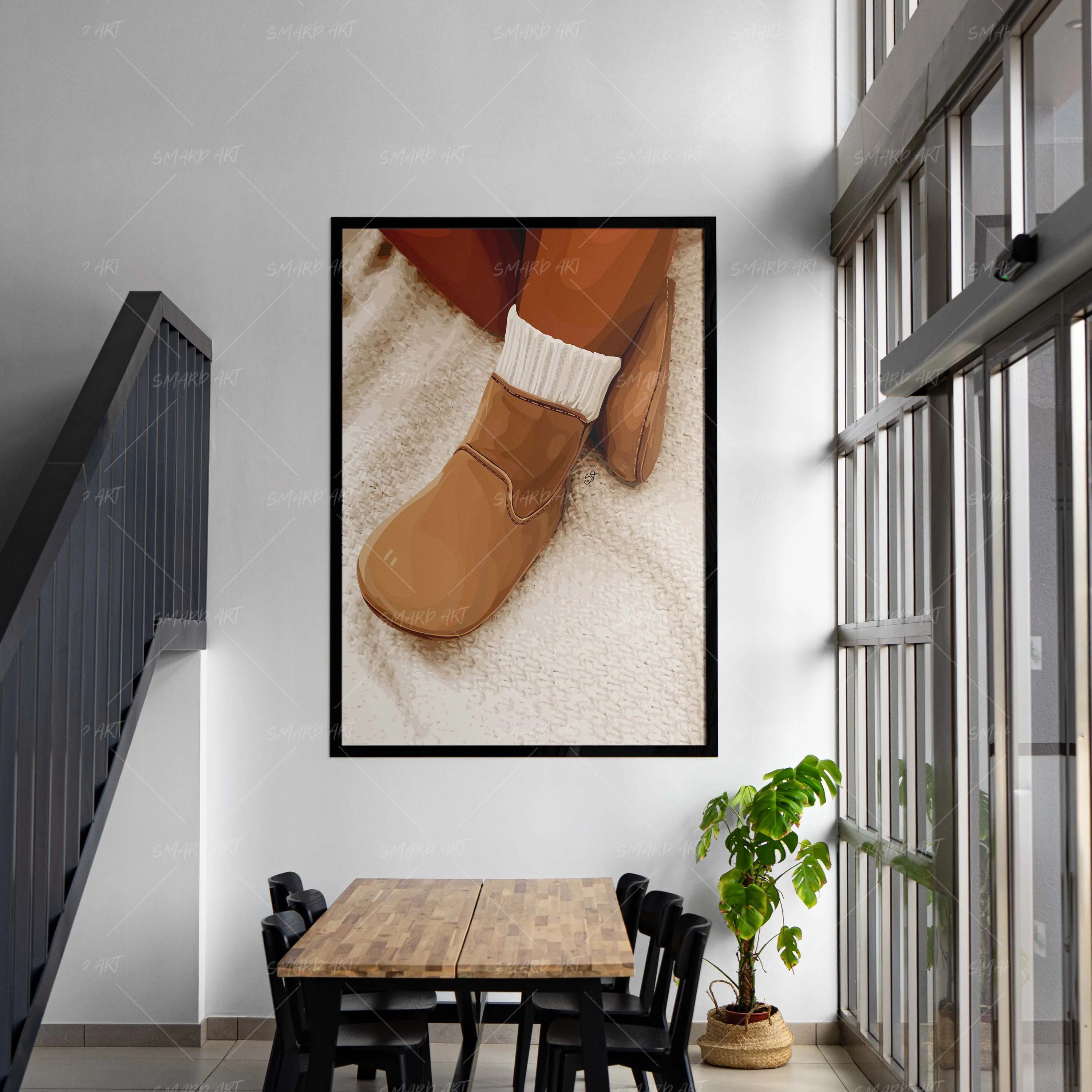 Baby Steps-wall art print featuring decorative artistic design suitable for living rooms, offices, and schools by SmardArt. Elevate your space with Black wall art that speaks to culture, identity, and creativity. At Smard, we celebrate artistry made with melanin, bringing powerful and inspiring designs to life.