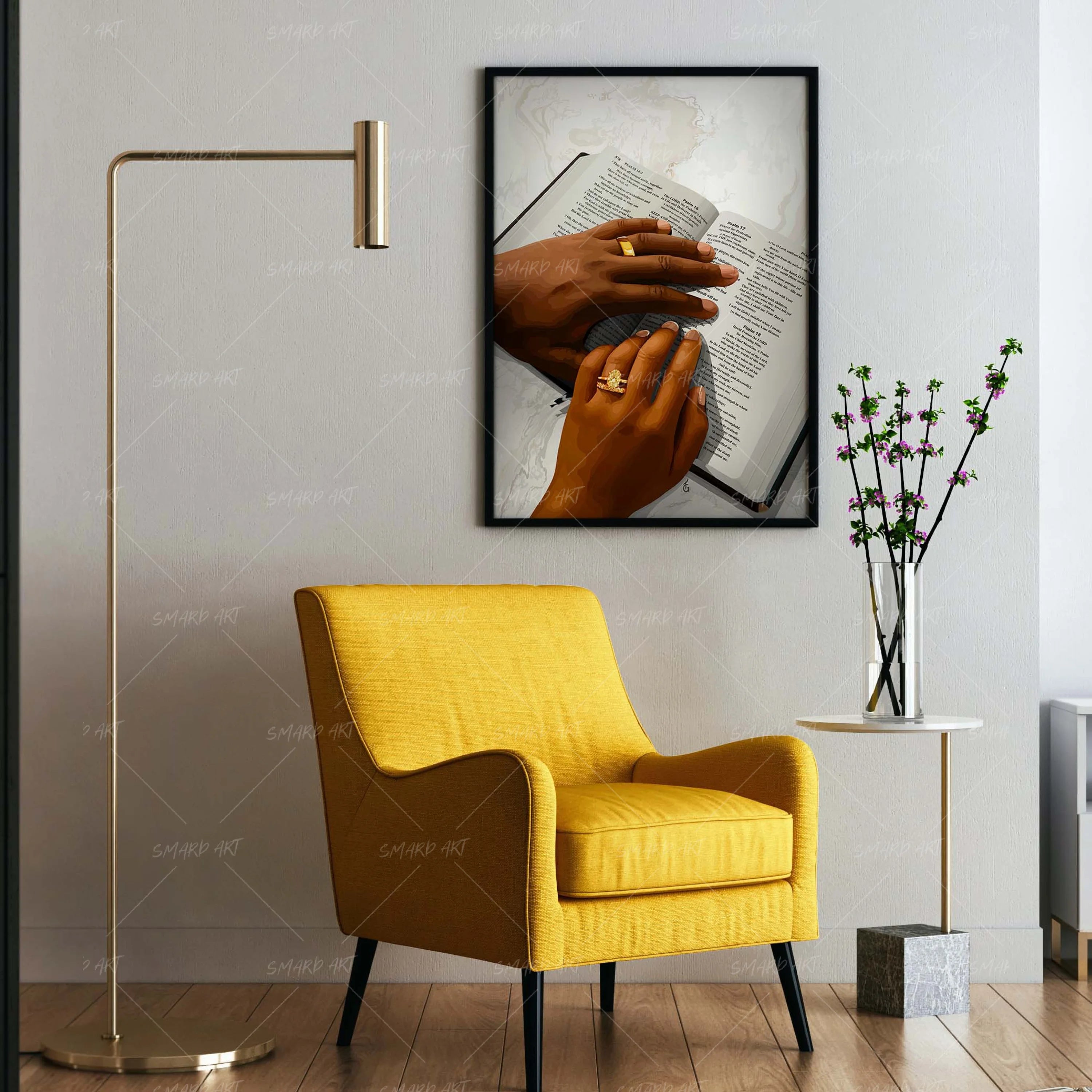 Sacred Bond-wall art print featuring decorative artistic design suitable for living rooms, offices, and schools by SmardArt. Elevate your space with Black wall art that speaks to culture, identity, and creativity. At Smard, we celebrate artistry made with melanin, bringing powerful and inspiring designs to life.