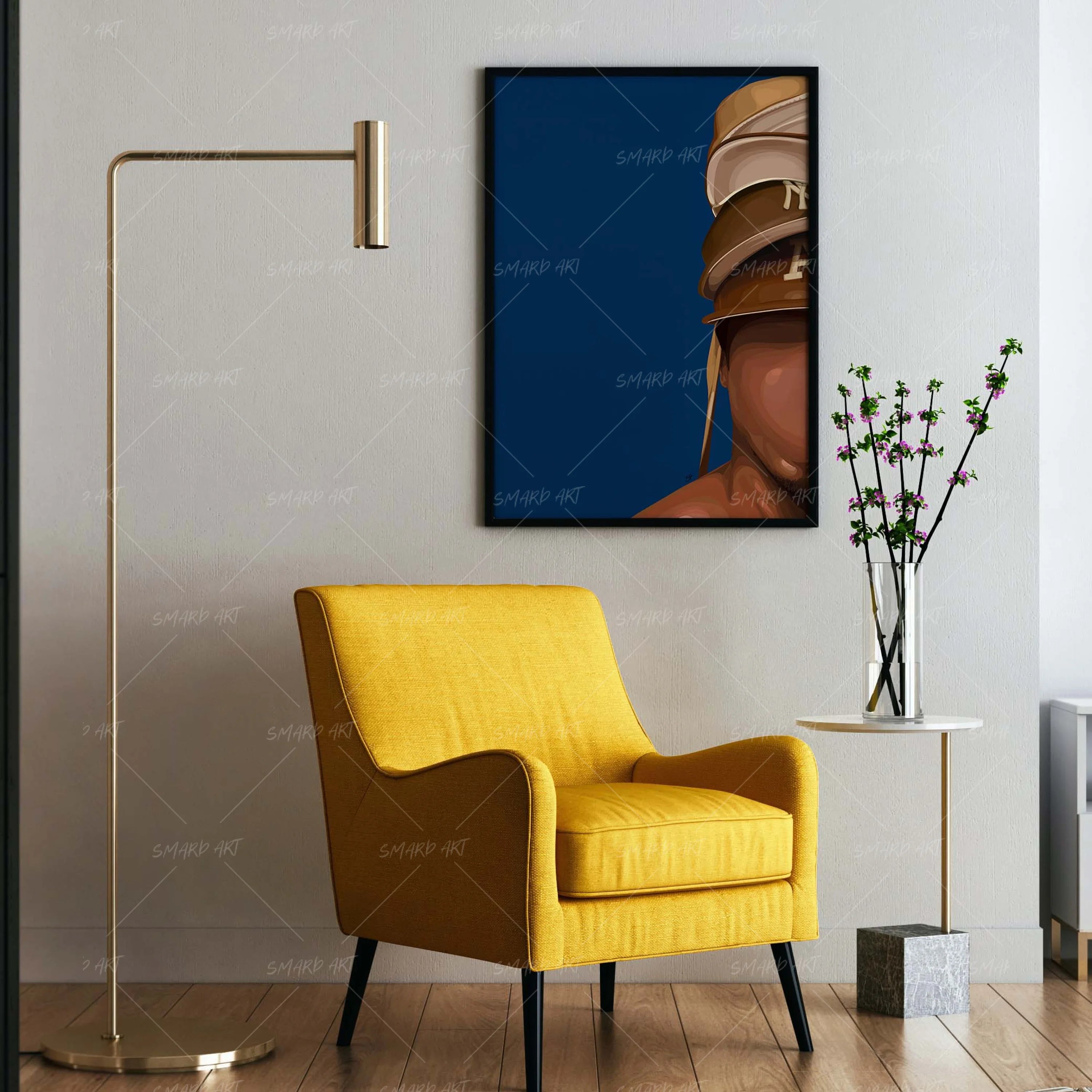 Stacked-wall art print featuring decorative artistic design suitable for living rooms, offices, and schools by SmardArt. Elevate your space with Black wall art that speaks to culture, identity, and creativity. At Smard, we celebrate artistry made with melanin, bringing powerful and inspiring designs to life.