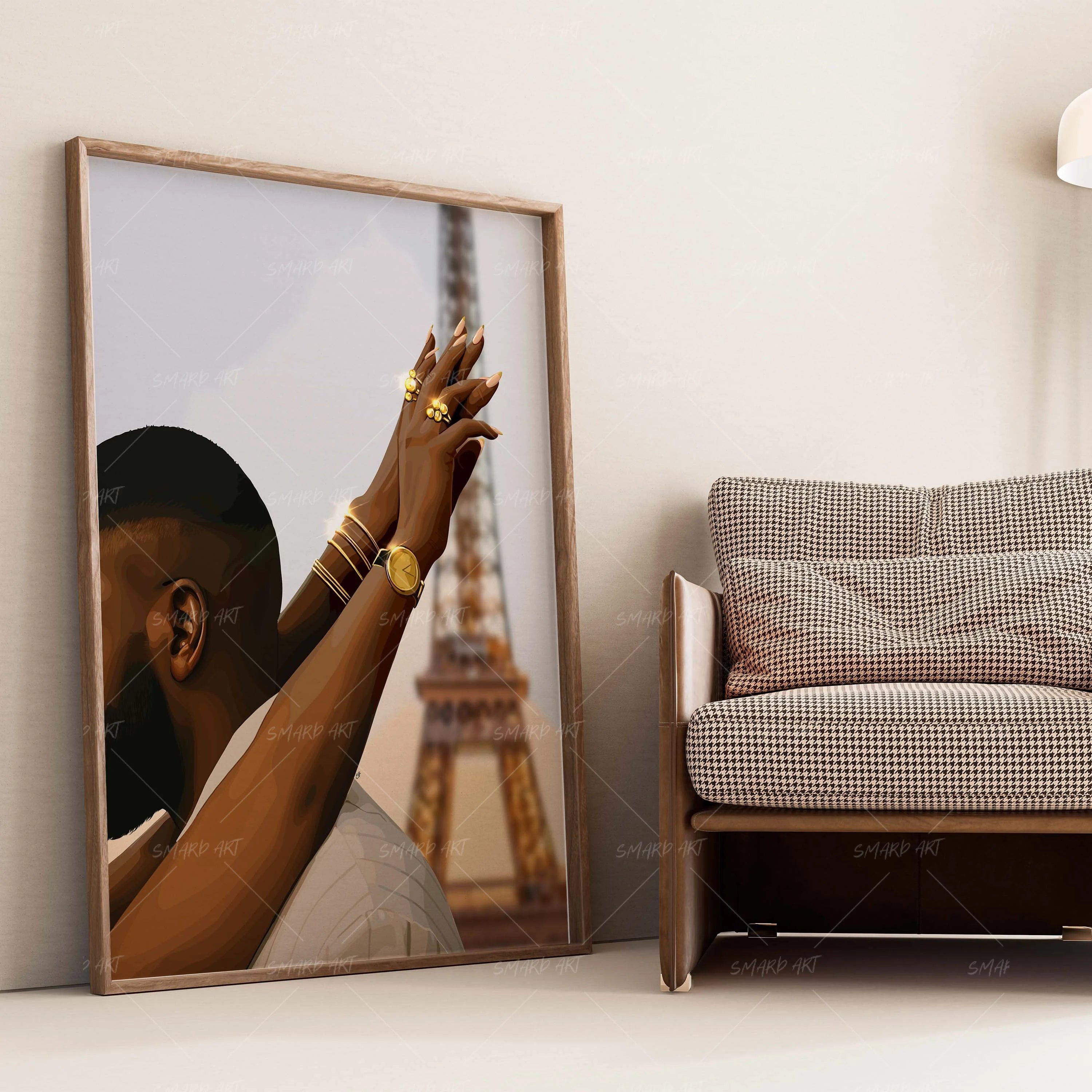 Love Looks Like This-wall art print featuring decorative artistic design suitable for living rooms, offices, and schools by SmardArt. Elevate your space with Black wall art that speaks to culture, identity, and creativity. At Smard, we celebrate artistry made with melanin, bringing powerful and inspiring designs to life.