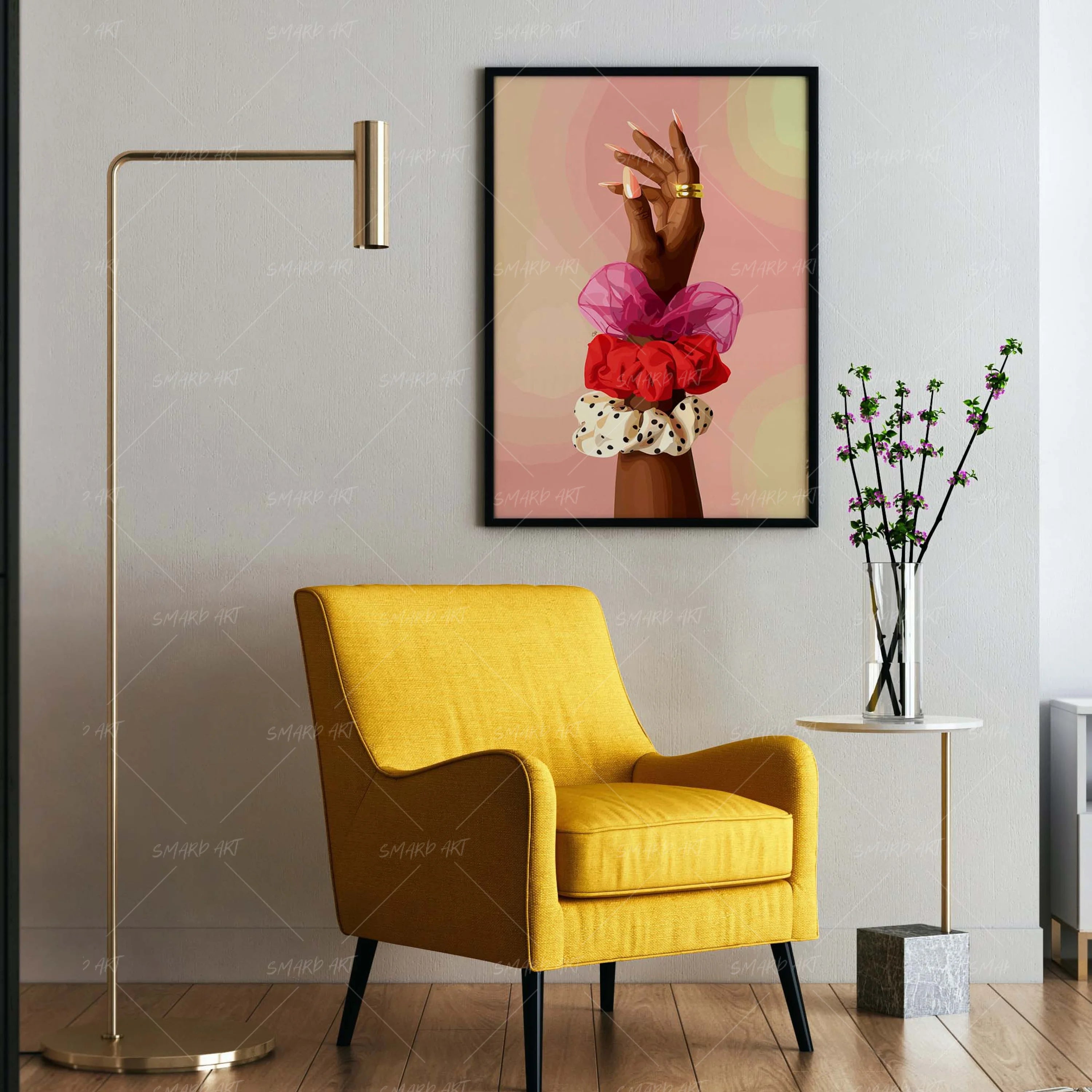 Stacked Softness-wall art print featuring decorative artistic design suitable for living rooms, offices, and schools by SmardArt. Elevate your space with Black wall art that speaks to culture, identity, and creativity. At Smard, we celebrate artistry made with melanin, bringing powerful and inspiring designs to life.