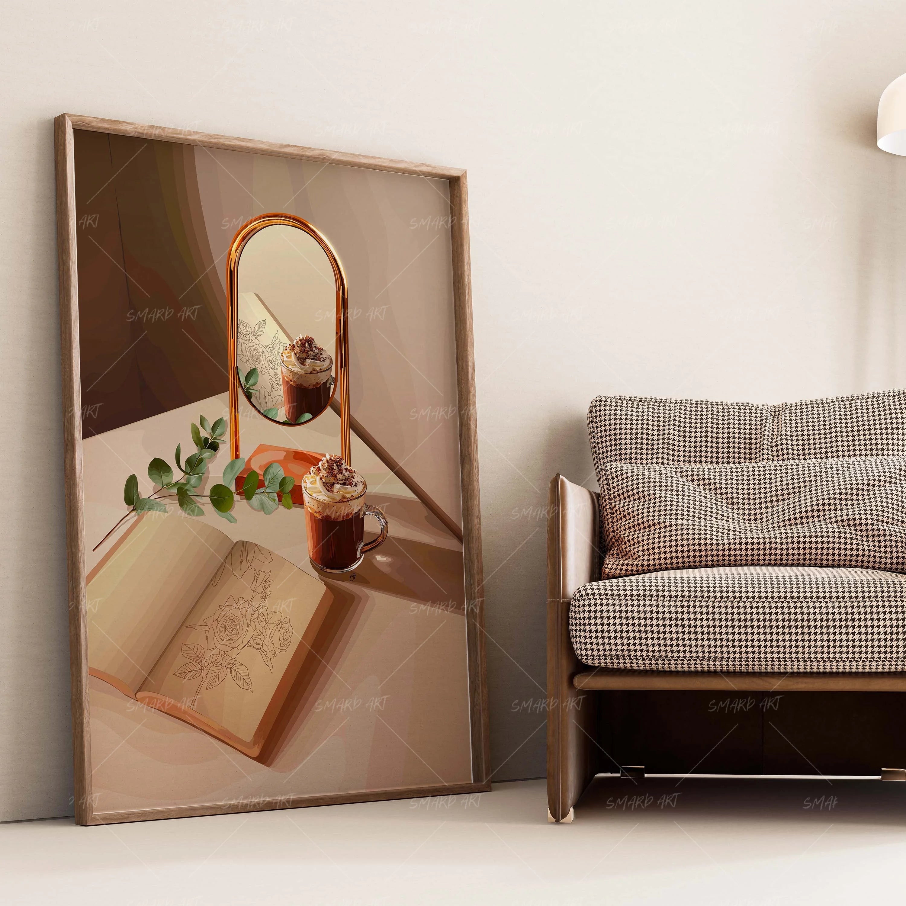Morning Muse-wall art print featuring decorative artistic design suitable for living rooms, offices, and schools by SmardArt. Elevate your space with Black wall art that speaks to culture, identity, and creativity. At Smard, we celebrate artistry made with melanin, bringing powerful and inspiring designs to life.
