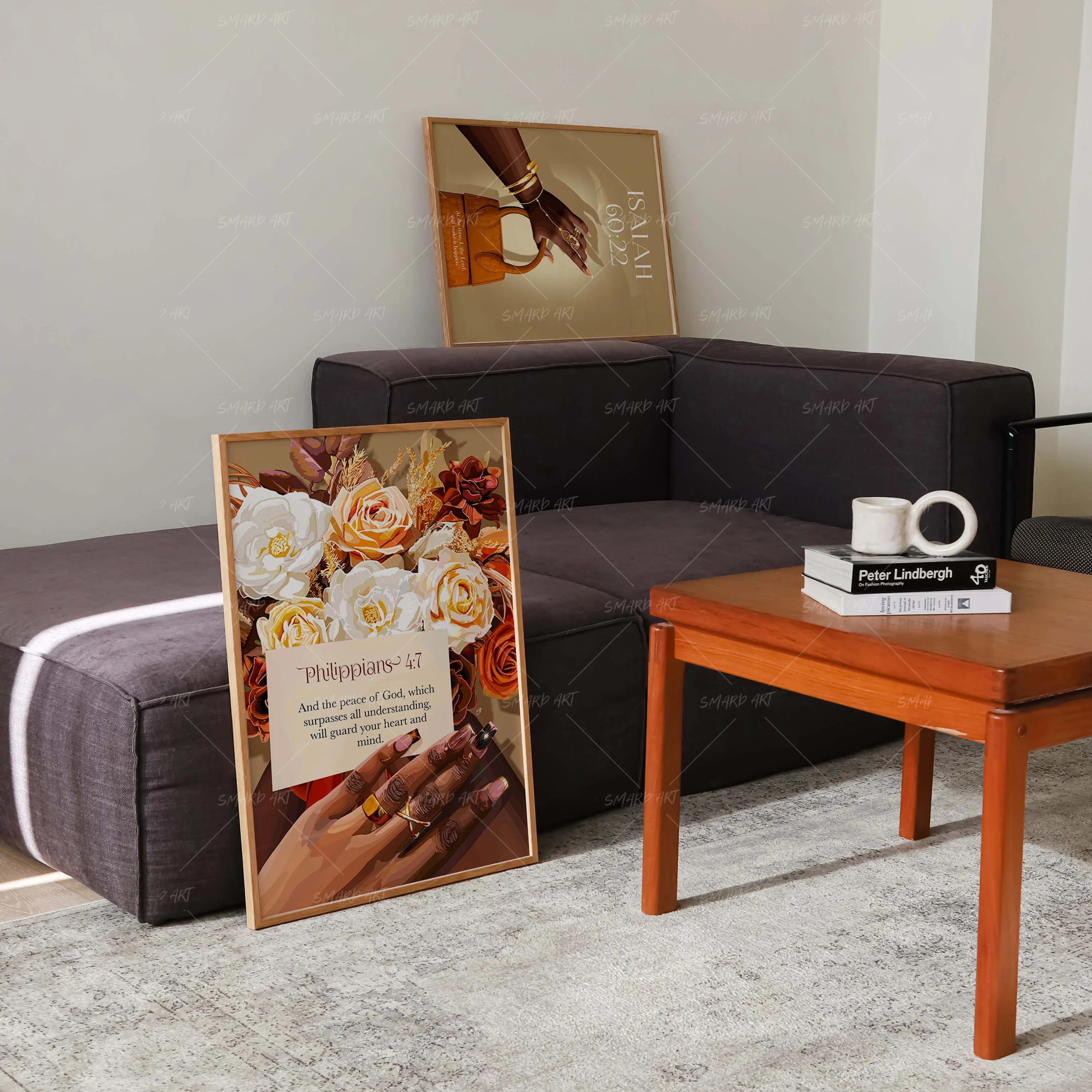 Art Print Bundle : Philippians 4:7 + Isaiah 60:22-Smard