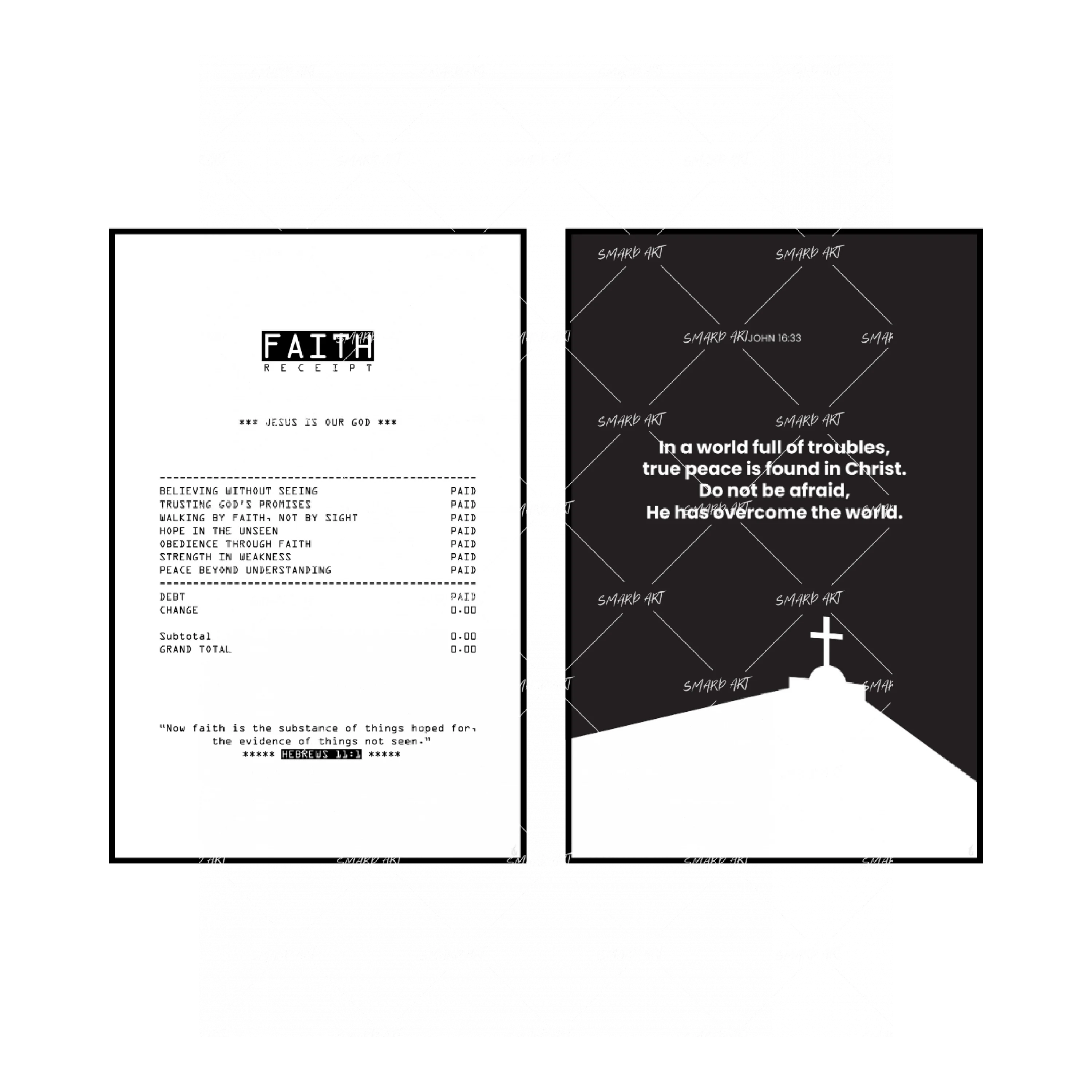 Art Print Bundle : Faith + John 16:33