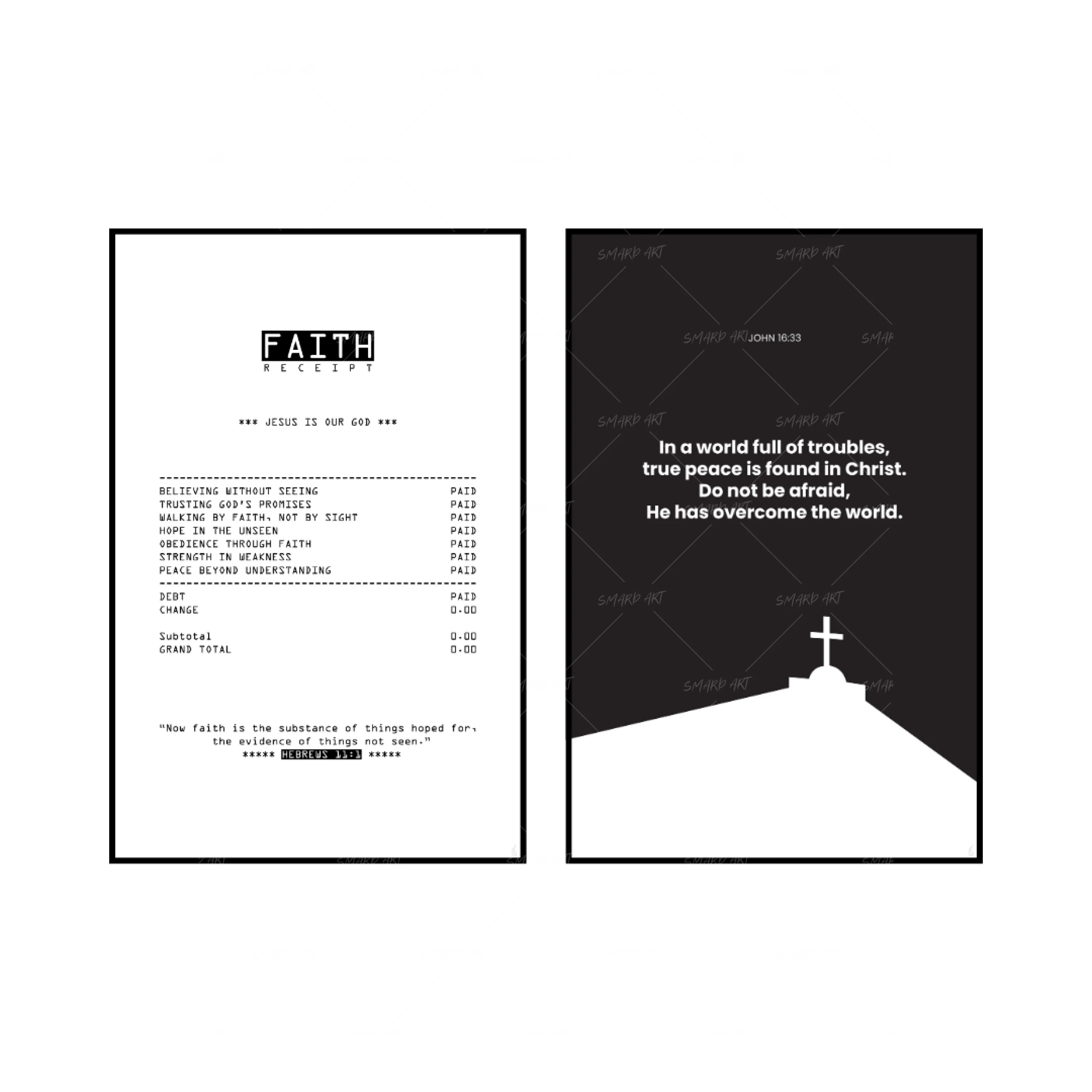 Art Print Bundle : Faith + John 16:33