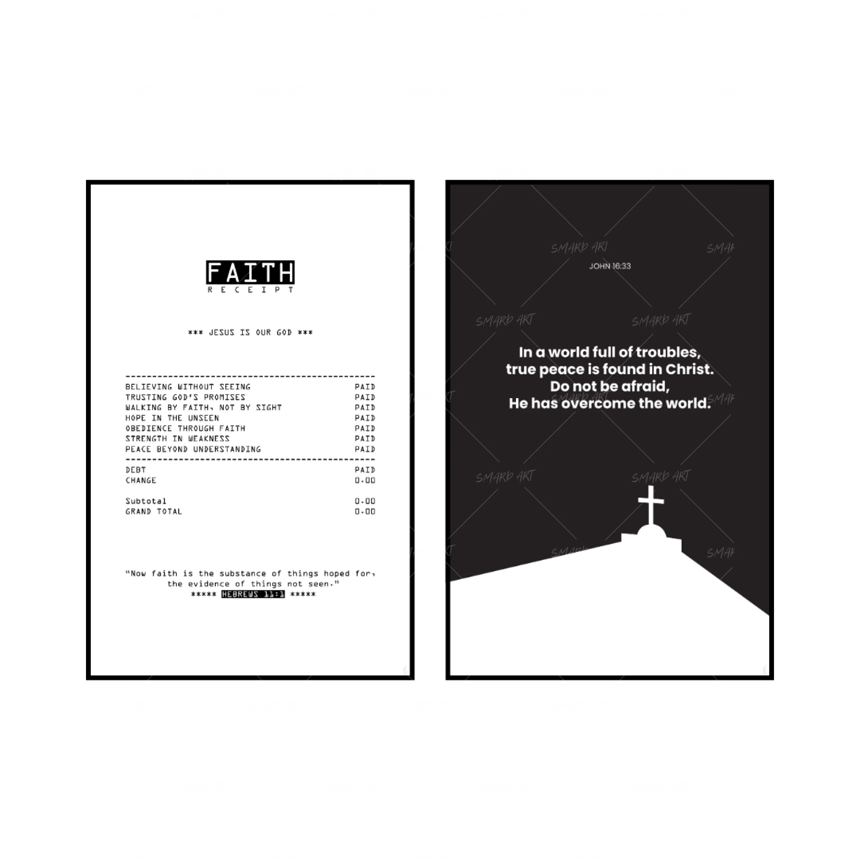 Art Print Bundle : Faith + John 16:33