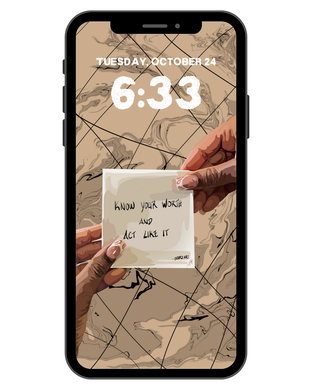 Know Your Worth - Phone Screensaver