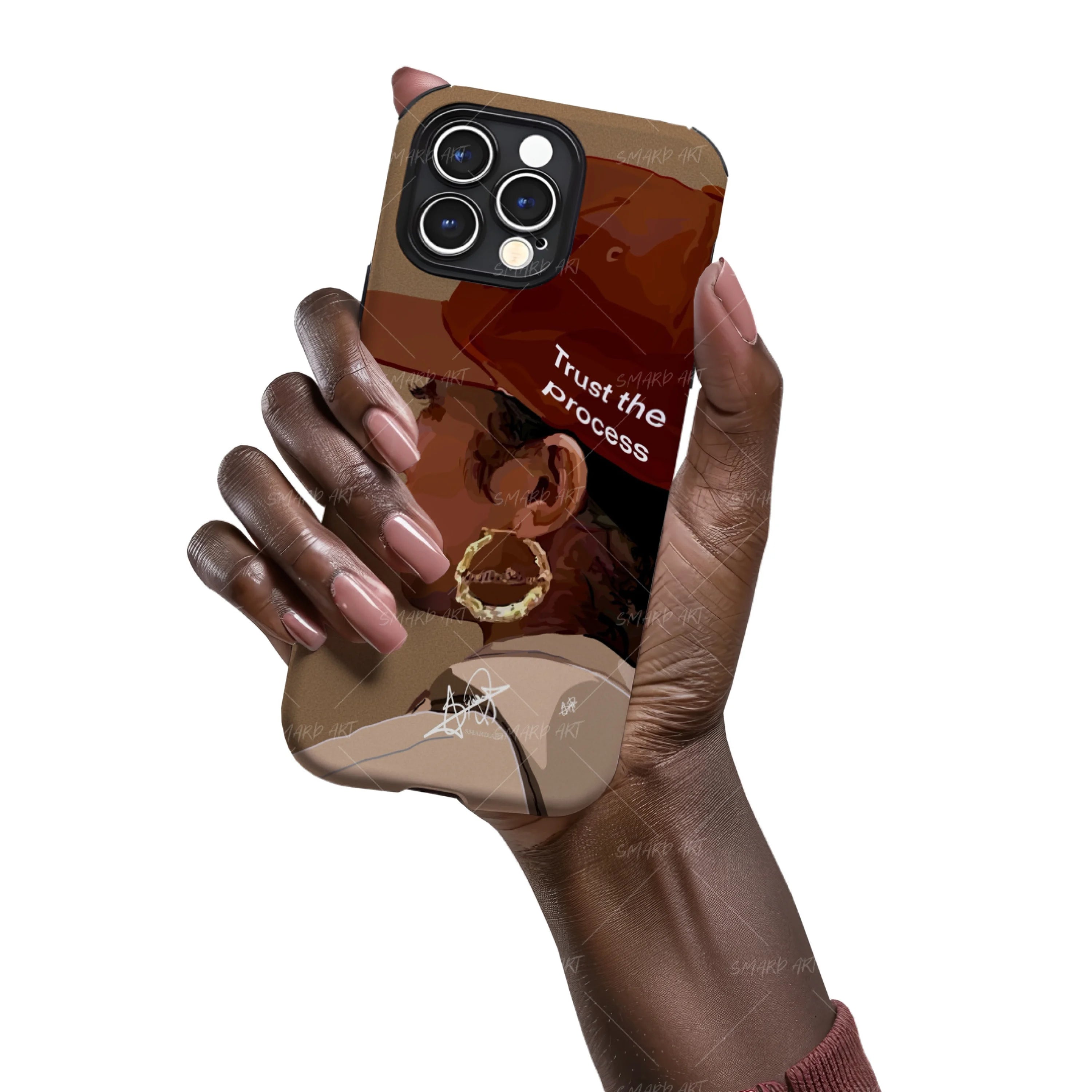 Trust the Process Case-wall art print featuring decorative artistic design suitable for living rooms, offices, and schools by SmardArt