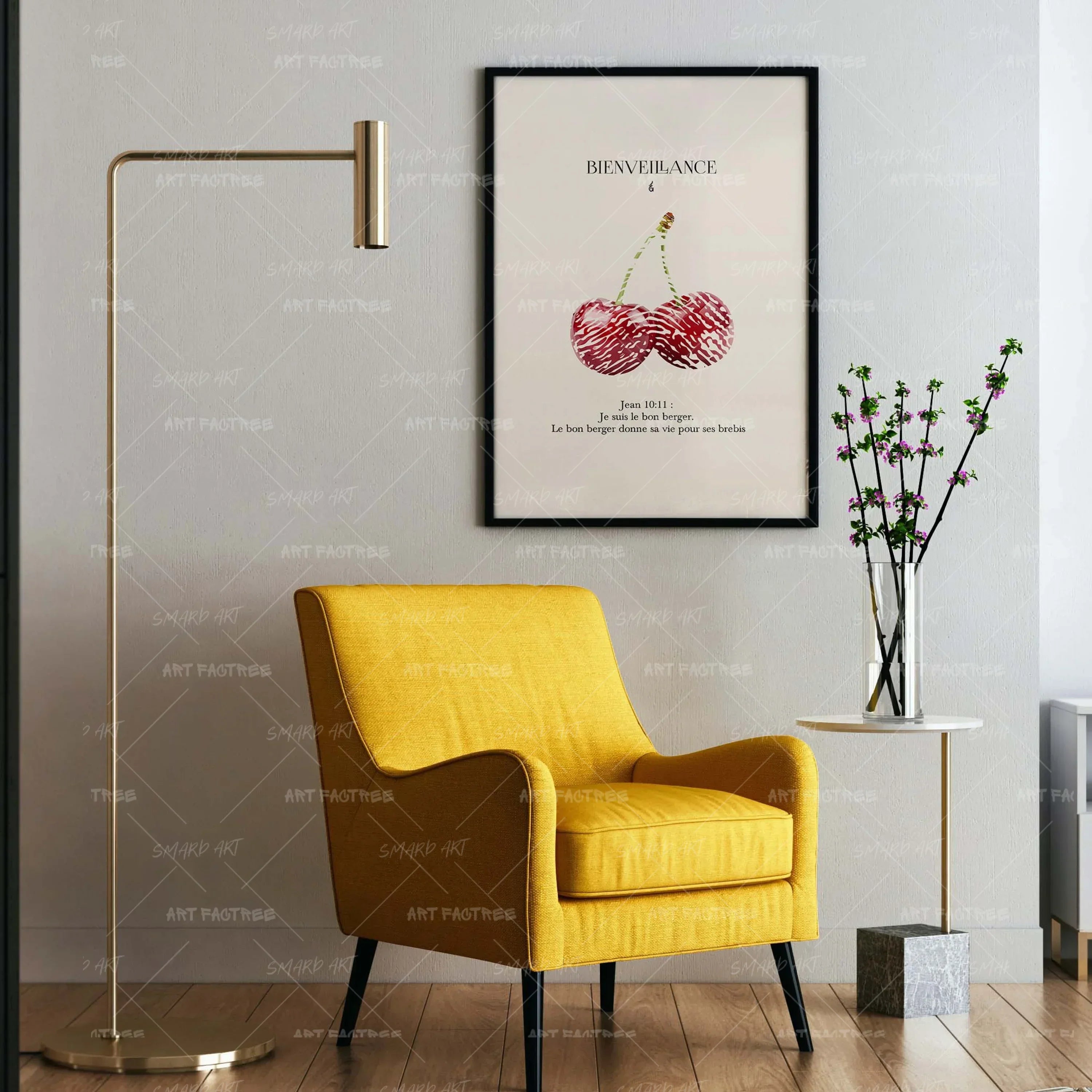 Bienveillance-wall art print featuring decorative artistic design suitable for living rooms, offices, and schools by SmardArt. Elevate your space with Black wall art that speaks to culture, identity, and creativity. At Smard, we celebrate artistry made with melanin, bringing powerful and inspiring designs to life.