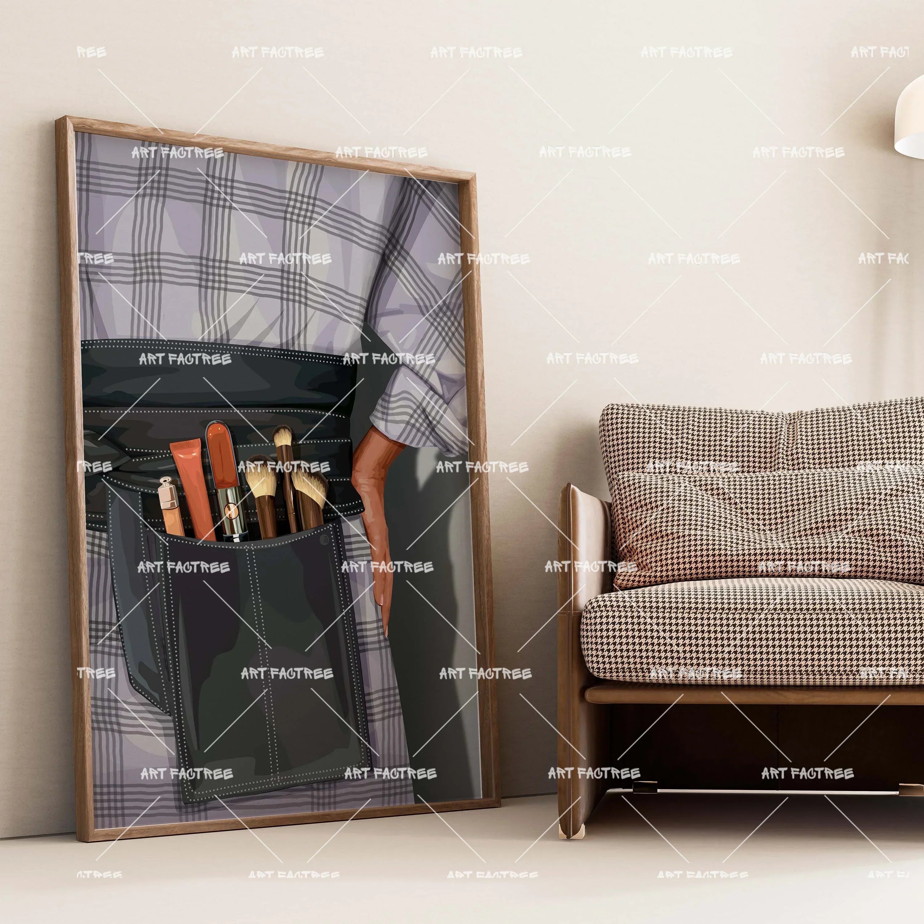 Pocket Glam (Smard X Anaya)-wall art print featuring decorative artistic design suitable for living rooms, offices, and schools by SmardArt. Elevate your space with Black wall art that speaks to culture, identity, and creativity. At Smard, we celebrate artistry made with melanin, bringing powerful and inspiring designs to life.