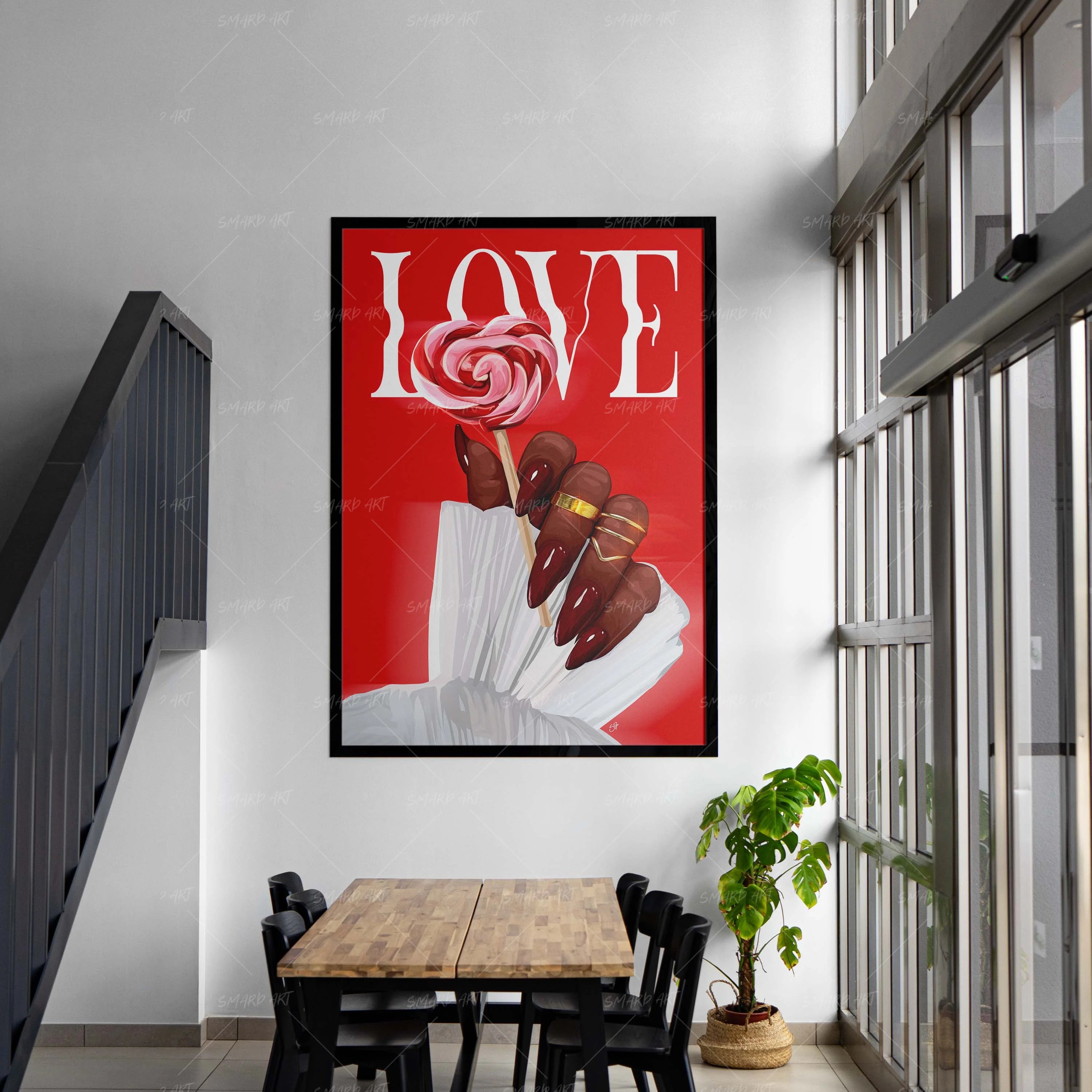 Sweetheart In Hand-Red-Smard