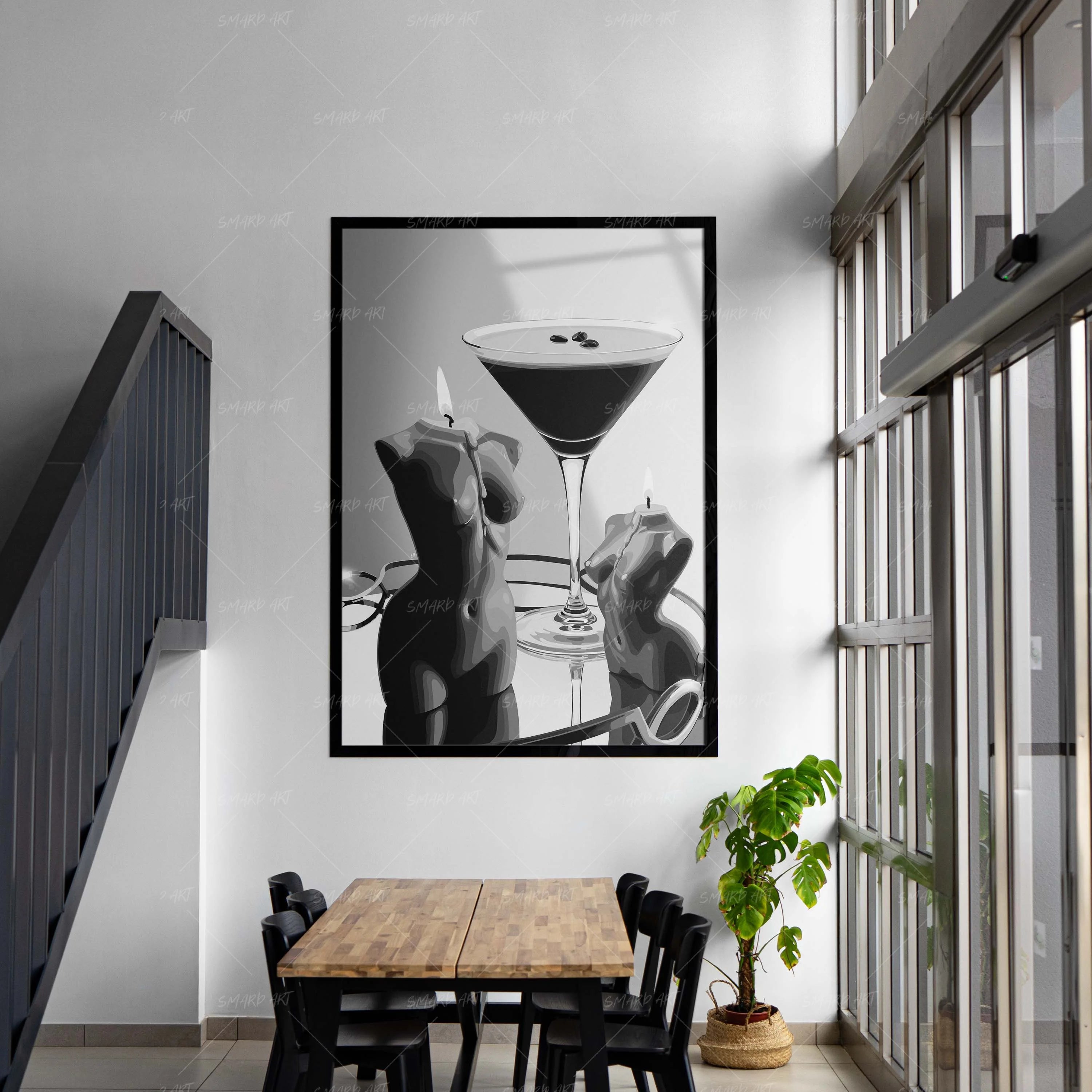 Dark Roast Soft Curves B&W-Smard