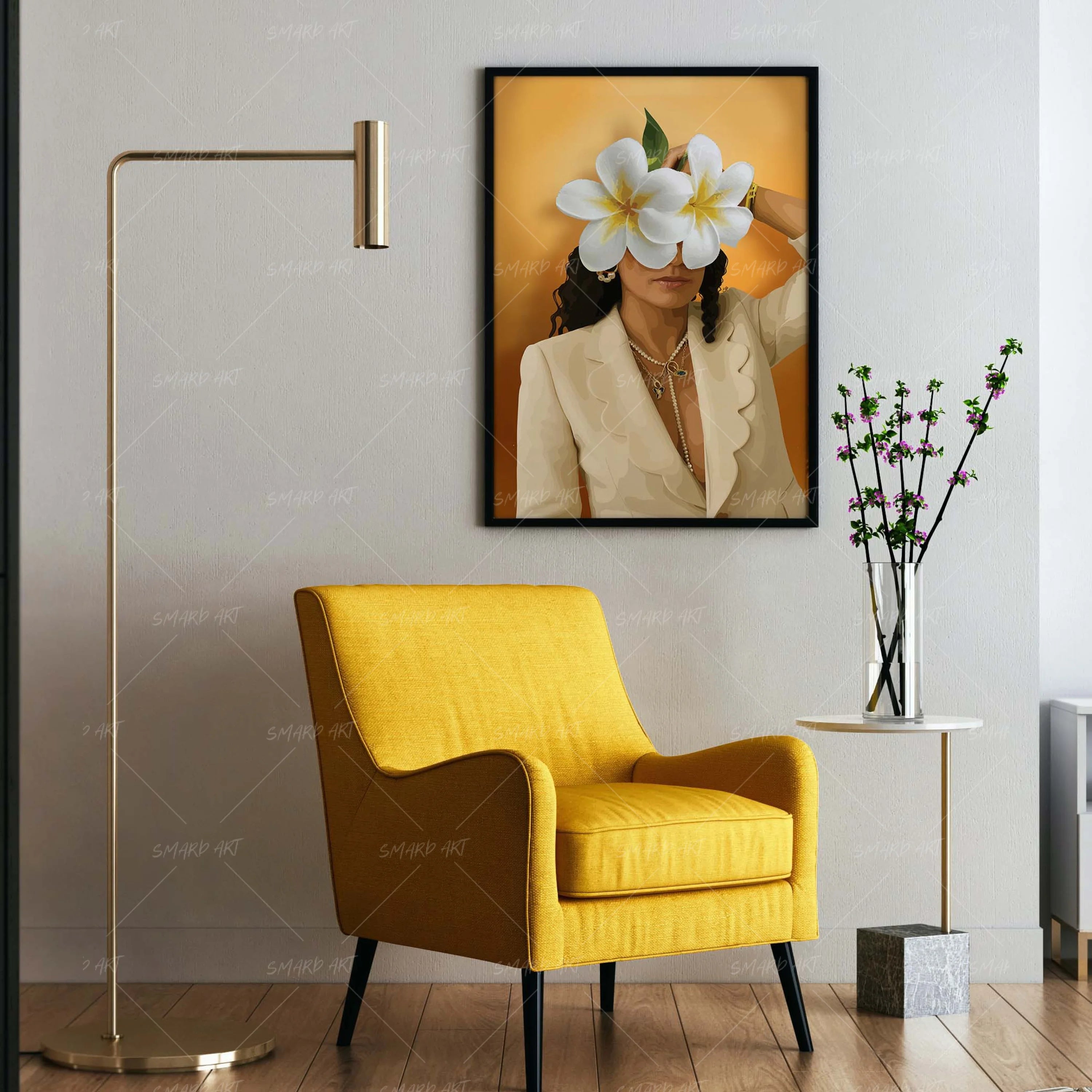 Who Is She-wall art print featuring decorative artistic design suitable for living rooms, offices, and schools by SmardArt. Elevate your space with Black wall art that speaks to culture, identity, and creativity. At Smard, we celebrate artistry made with melanin, bringing powerful and inspiring designs to life.
