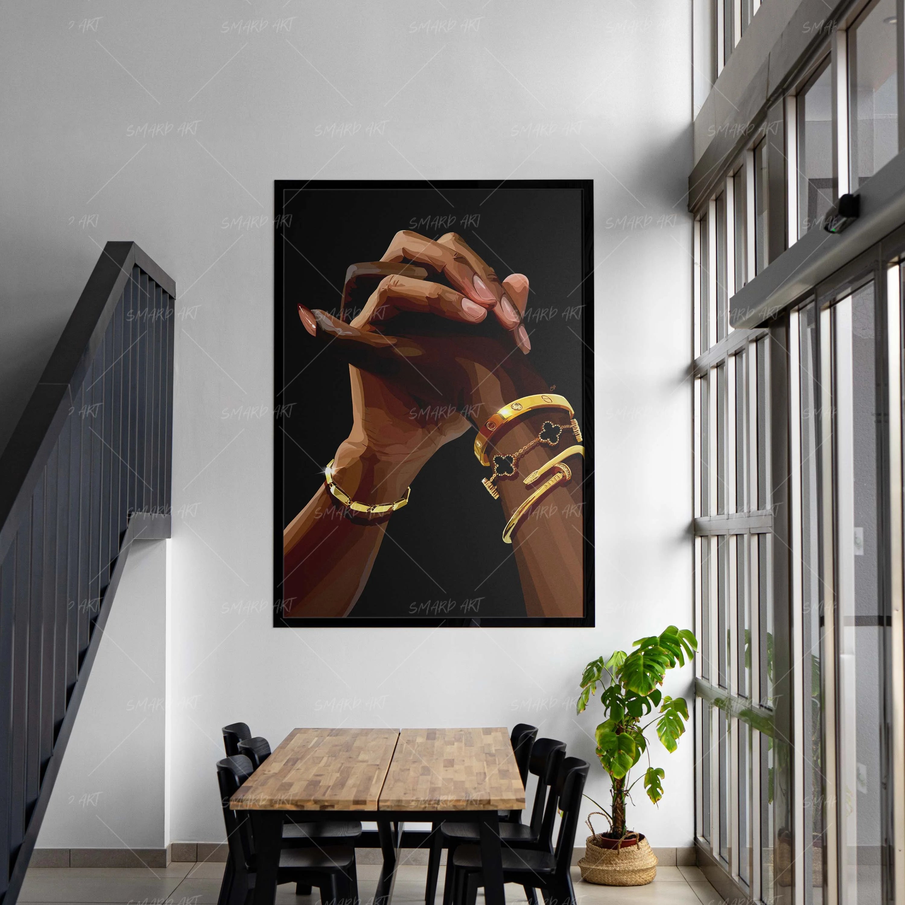 This Is Ours-wall art print featuring decorative artistic design suitable for living rooms, offices, and schools by SmardArt. Elevate your space with Black wall art that speaks to culture, identity, and creativity. At Smard, we celebrate artistry made with melanin, bringing powerful and inspiring designs to life.