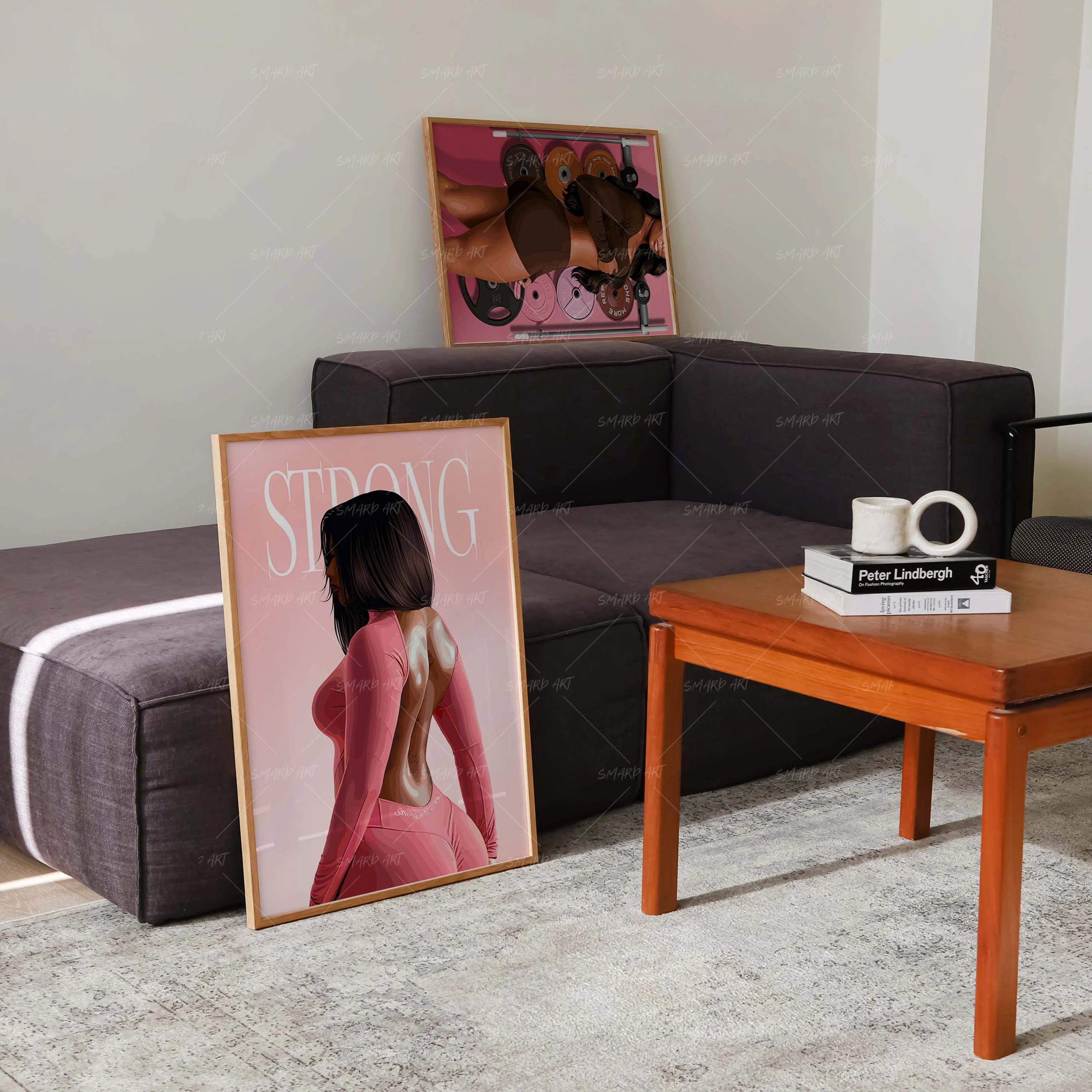 Art Print Bundle : Strong Is The New Sexy + You Vs You Pink