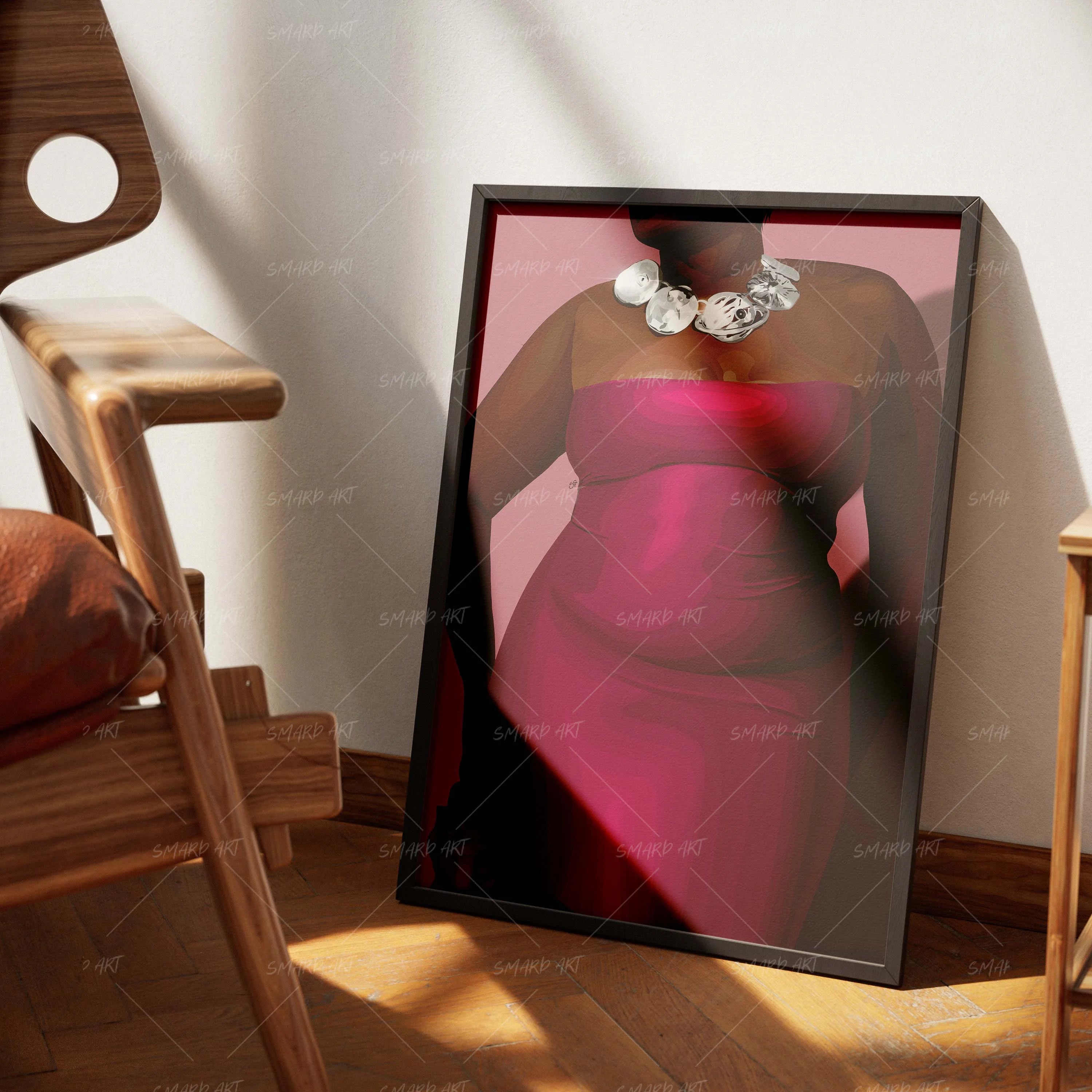 Dressed To Be Me-wall art print featuring decorative artistic design suitable for living rooms, offices, and schools by SmardArt. Elevate your space with Black wall art that speaks to culture, identity, and creativity. At Smard, we celebrate artistry made with melanin, bringing powerful and inspiring designs to life.