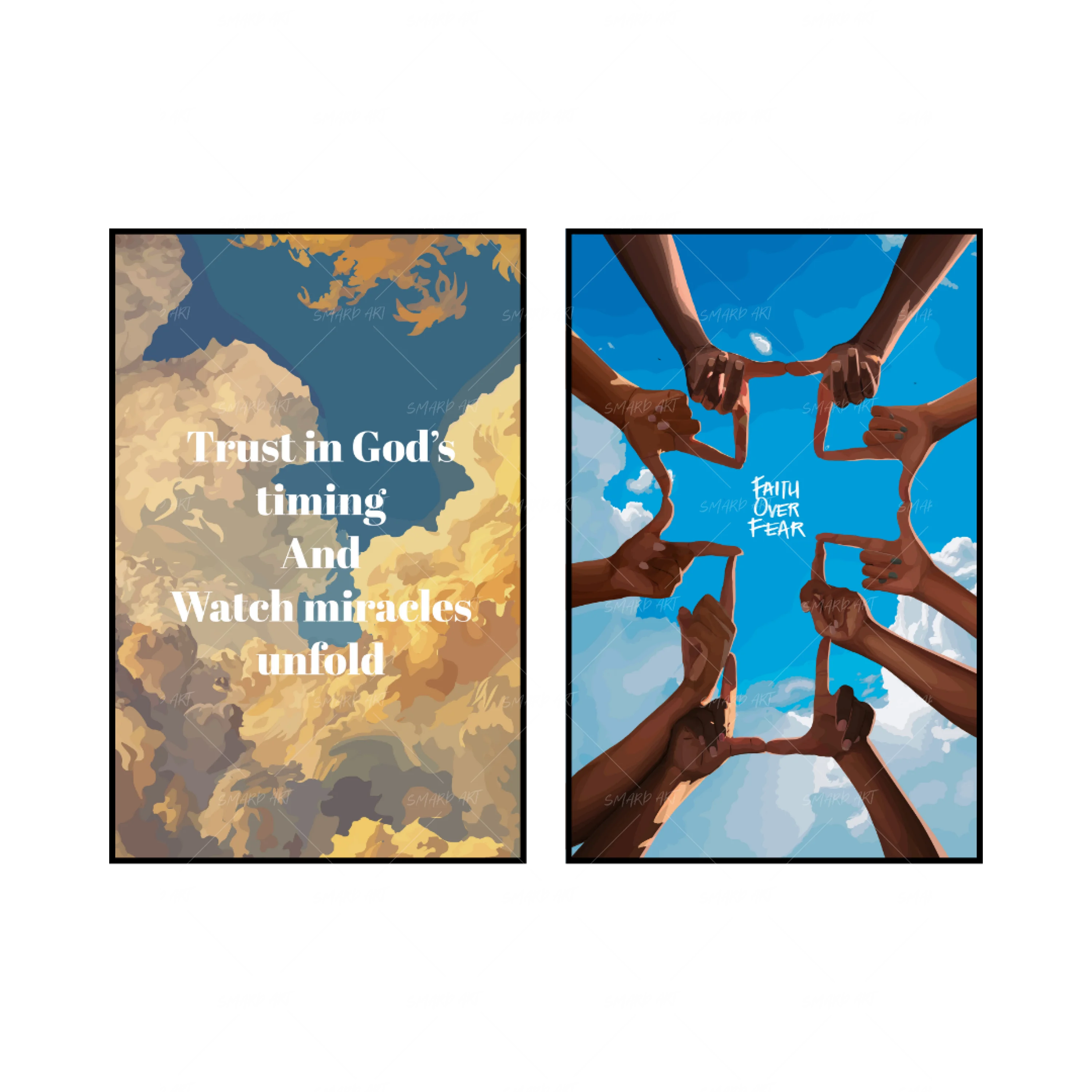 Art Print Bundle : God's Timing + Faith Over Fear