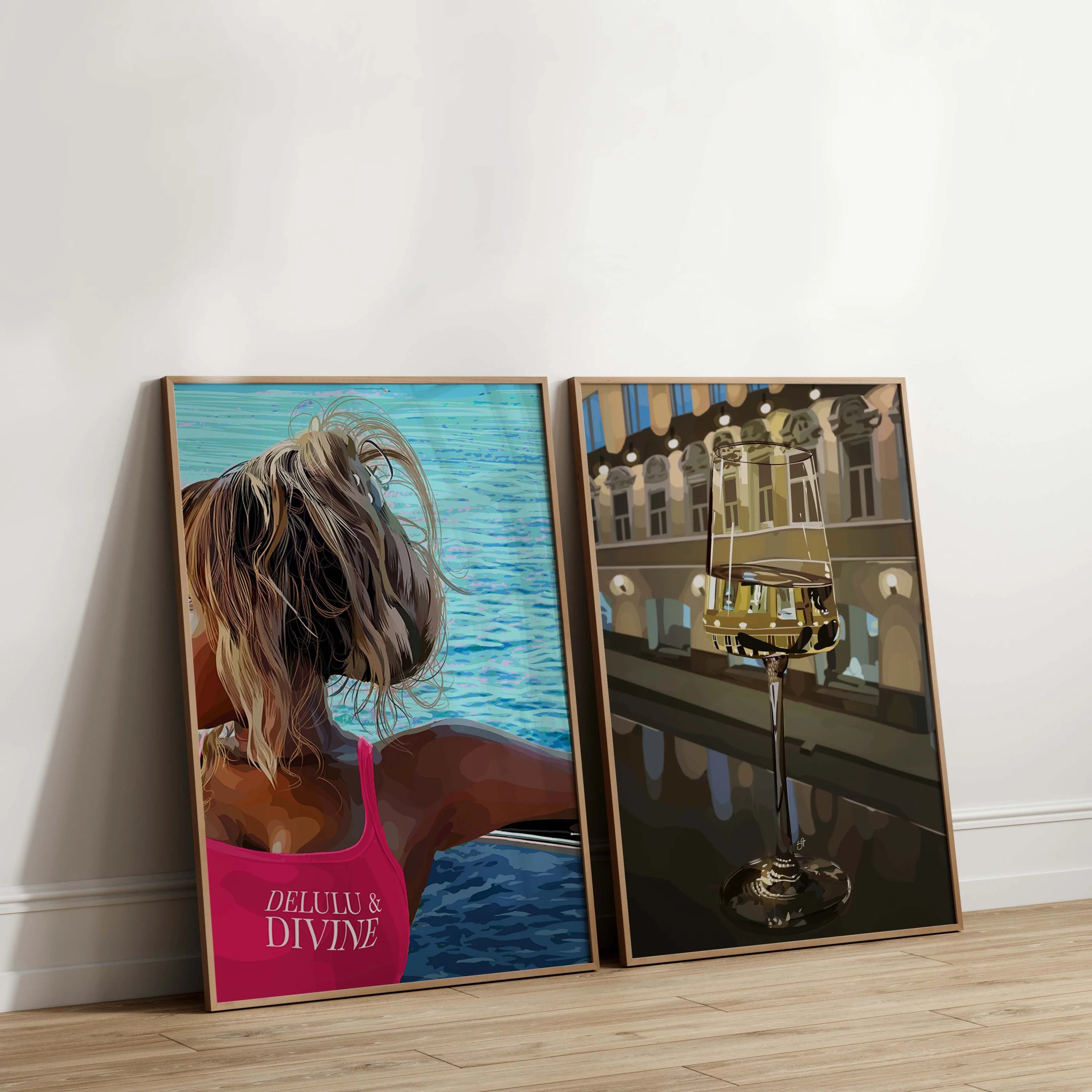 Art Print Bundle : Delulu & Divine + Sip Slow, Live Soft