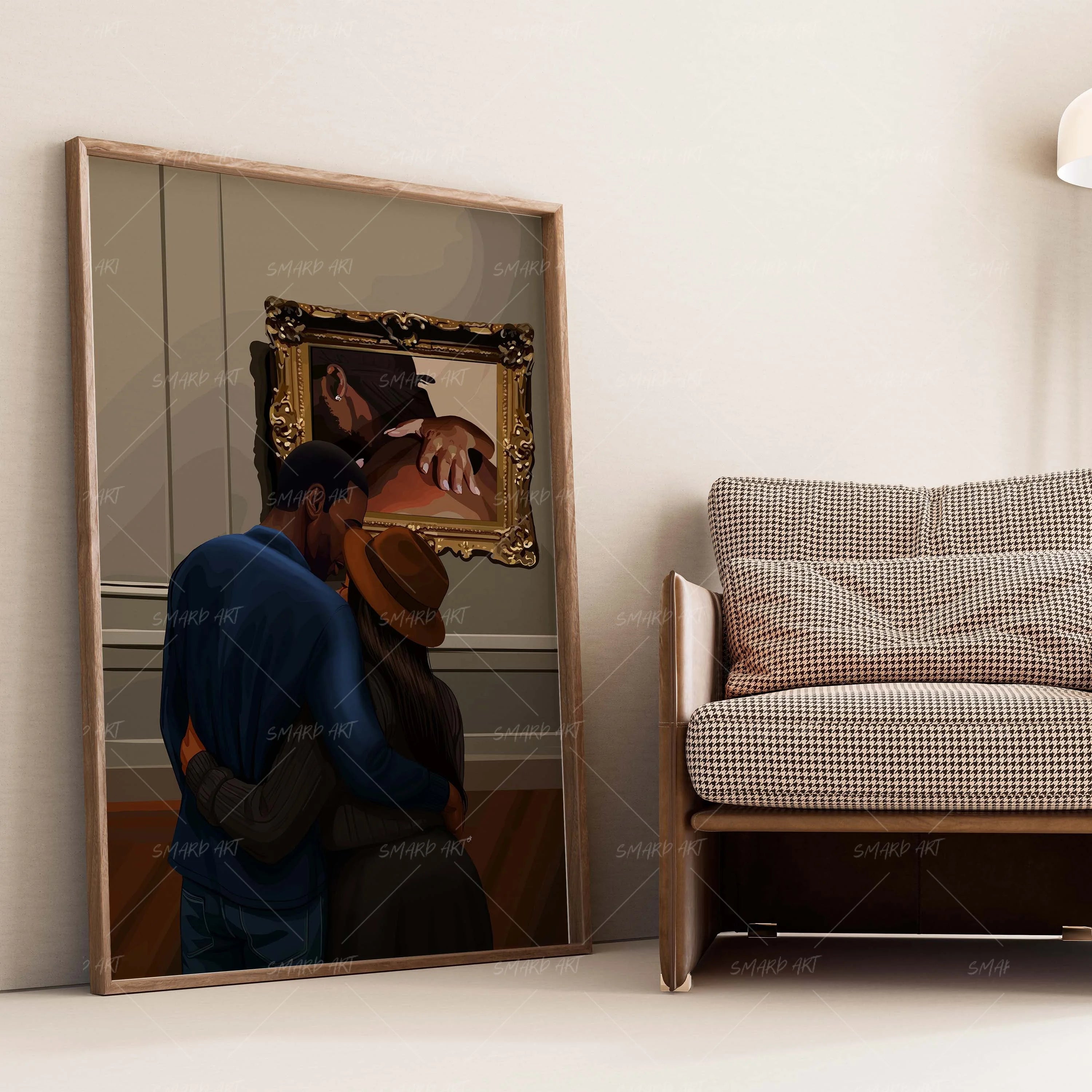 The Art Of Us-wall art print featuring decorative artistic design suitable for living rooms, offices, and schools by SmardArt. Elevate your space with Black wall art that speaks to culture, identity, and creativity. At Smard, we celebrate artistry made with melanin, bringing powerful and inspiring designs to life.