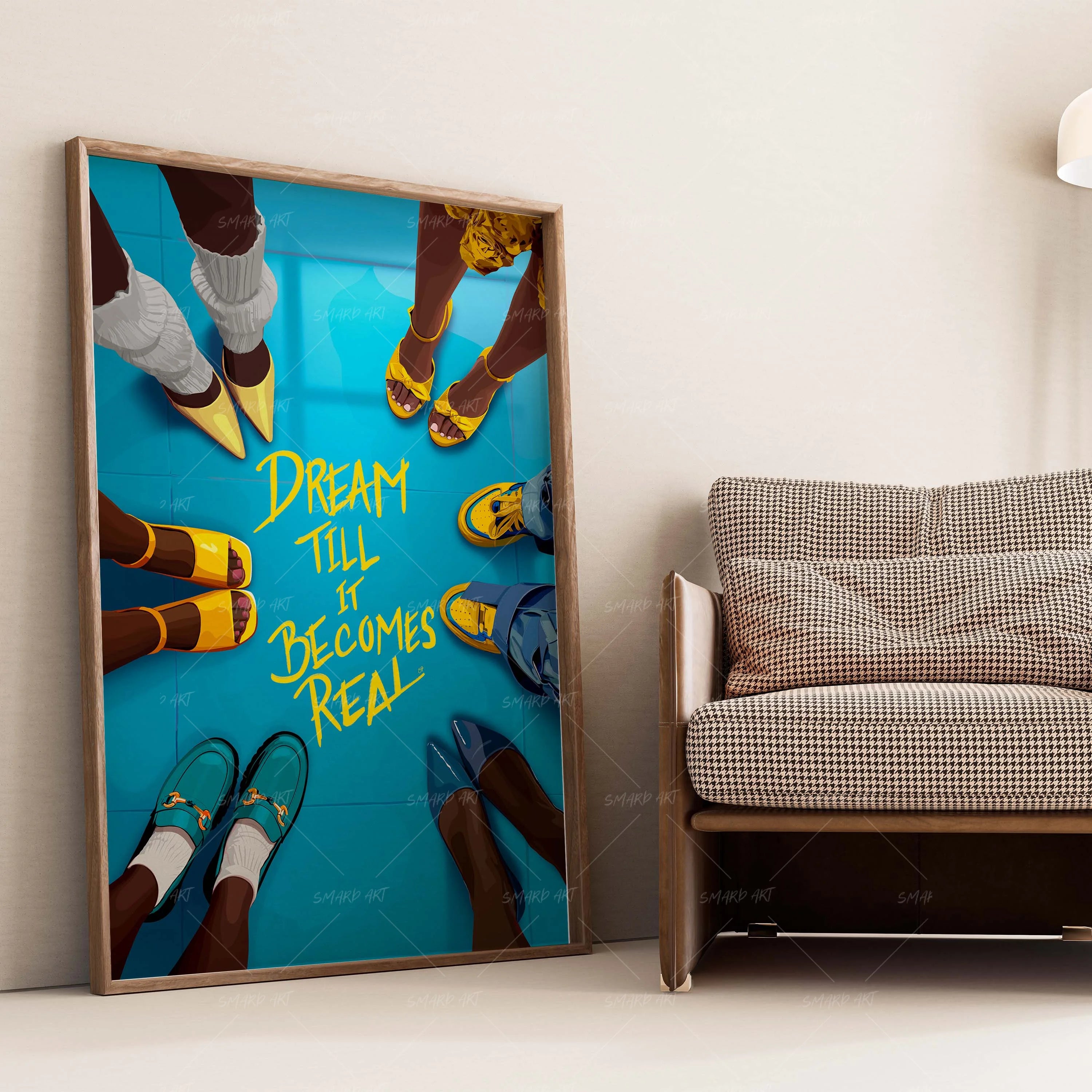 Dream Till It Becomes Real-Yellow & Blue-Smard