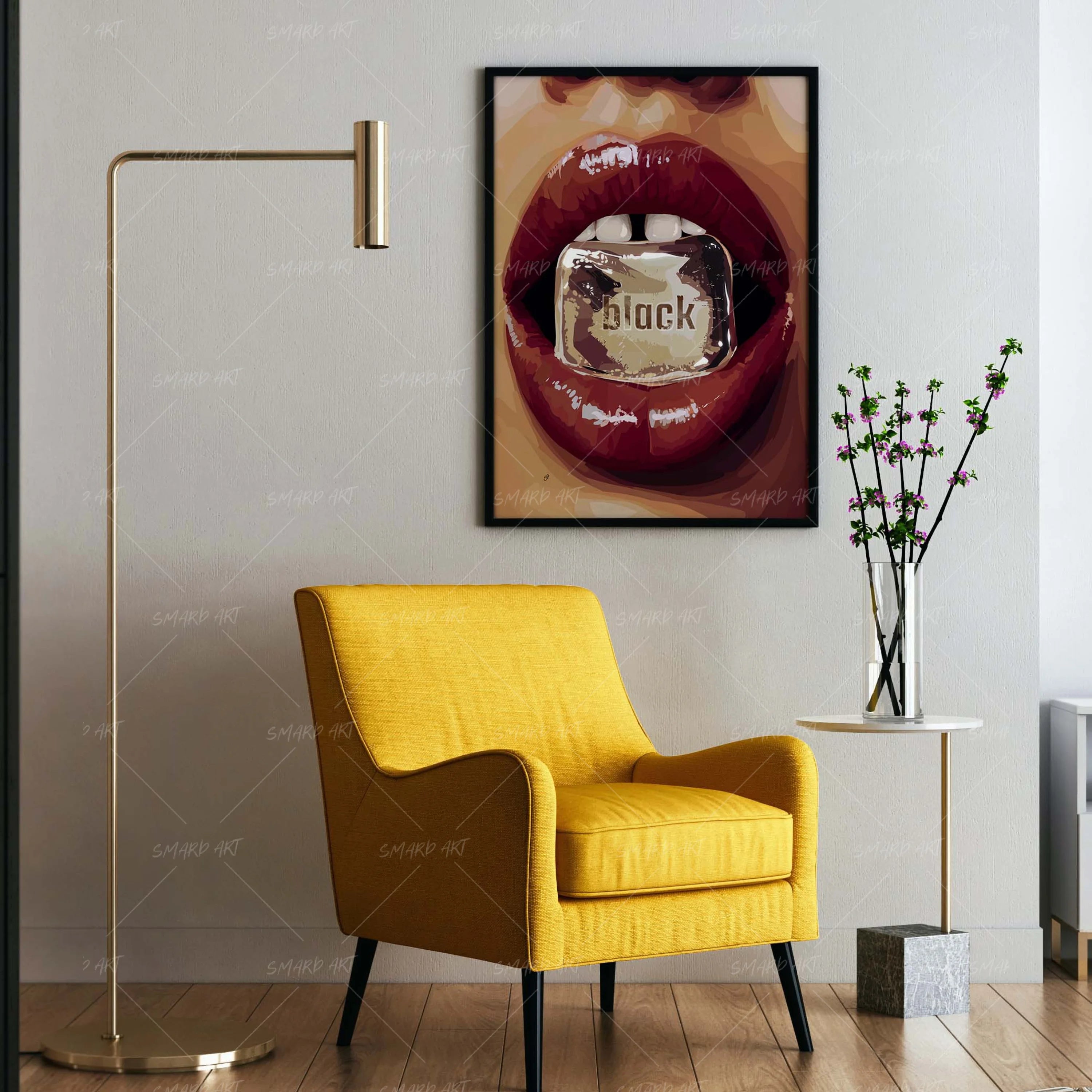 Cold Truth-wall art print featuring decorative artistic design suitable for living rooms, offices, and schools by SmardArt. Elevate your space with Black wall art that speaks to culture, identity, and creativity. At Smard, we celebrate artistry made with melanin, bringing powerful and inspiring designs to life.