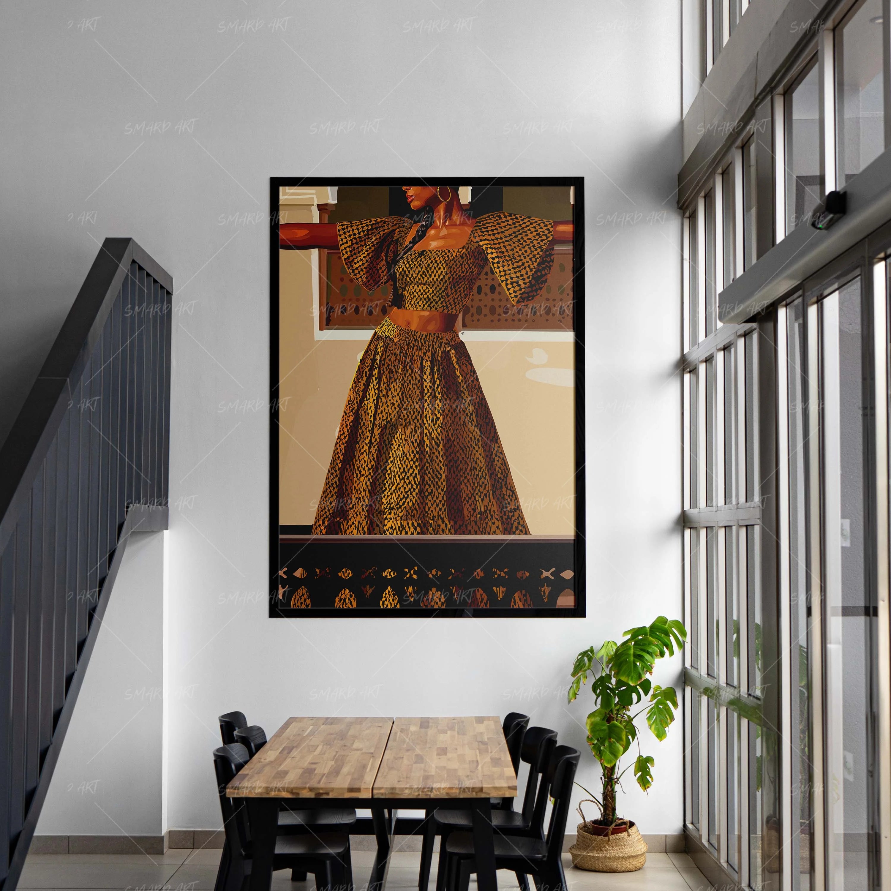 Diaspora Drip-wall art print featuring decorative artistic design suitable for living rooms, offices, and schools by SmardArt. Elevate your space with Black wall art that speaks to culture, identity, and creativity. At Smard, we celebrate artistry made with melanin, bringing powerful and inspiring designs to life.