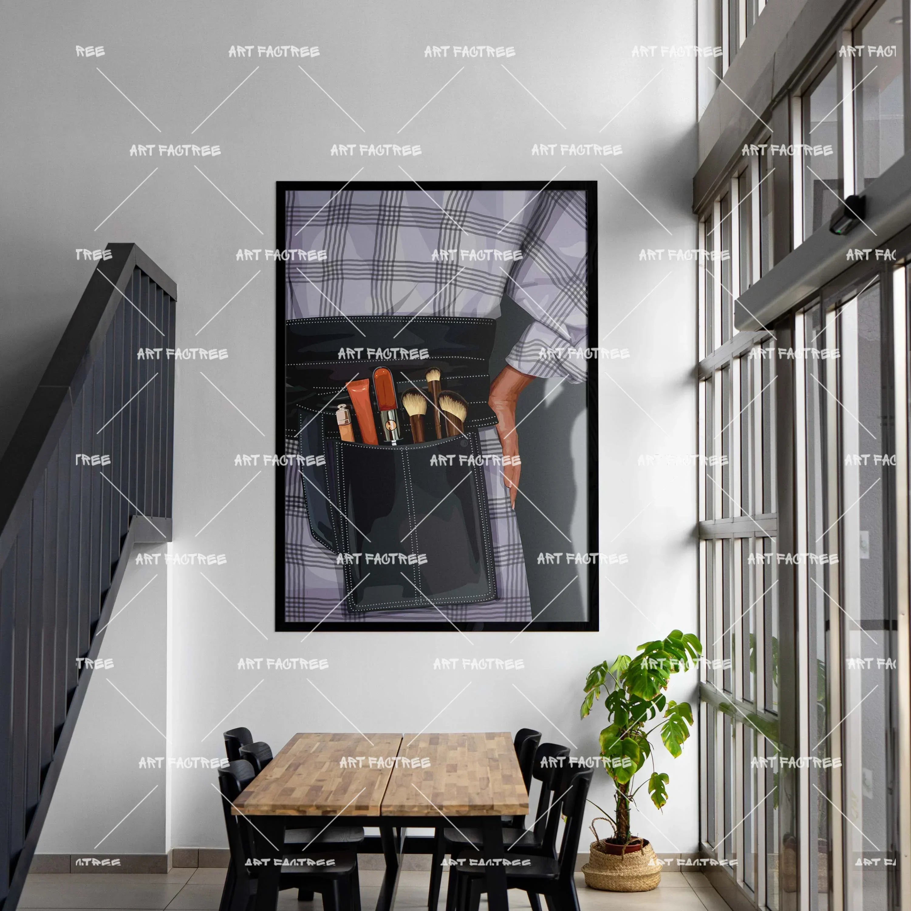 Pocket Glam (Smard X Anaya)-wall art print featuring decorative artistic design suitable for living rooms, offices, and schools by SmardArt. Elevate your space with Black wall art that speaks to culture, identity, and creativity. At Smard, we celebrate artistry made with melanin, bringing powerful and inspiring designs to life.