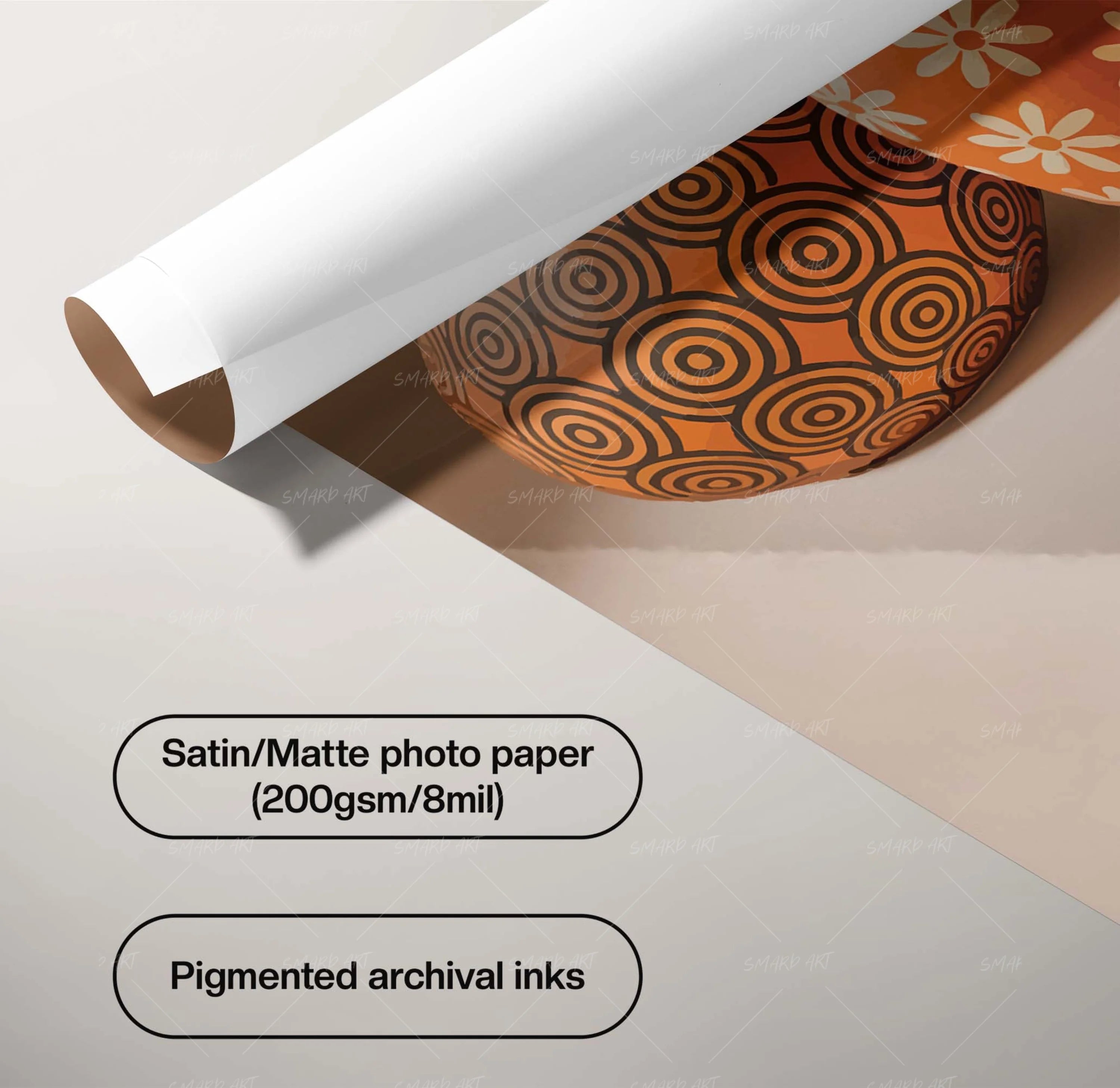 Coded Clay-wall art print featuring decorative artistic design suitable for living rooms, offices, and schools by SmardArt. Elevate your space with Black wall art that speaks to culture, identity, and creativity. At Smard, we celebrate artistry made with melanin, bringing powerful and inspiring designs to life.