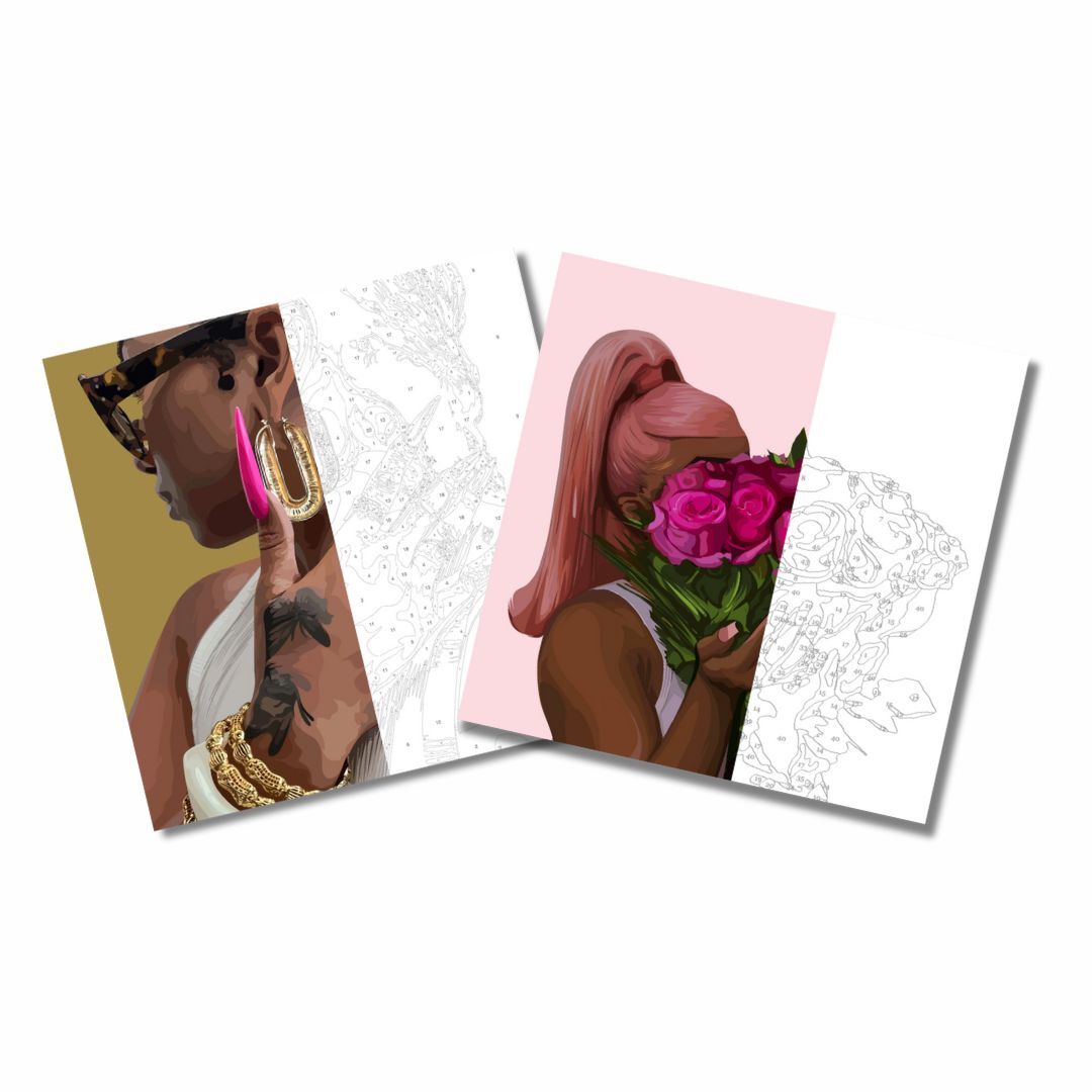 Bundle Paint Kit : Baby Pink + Fuchsia II