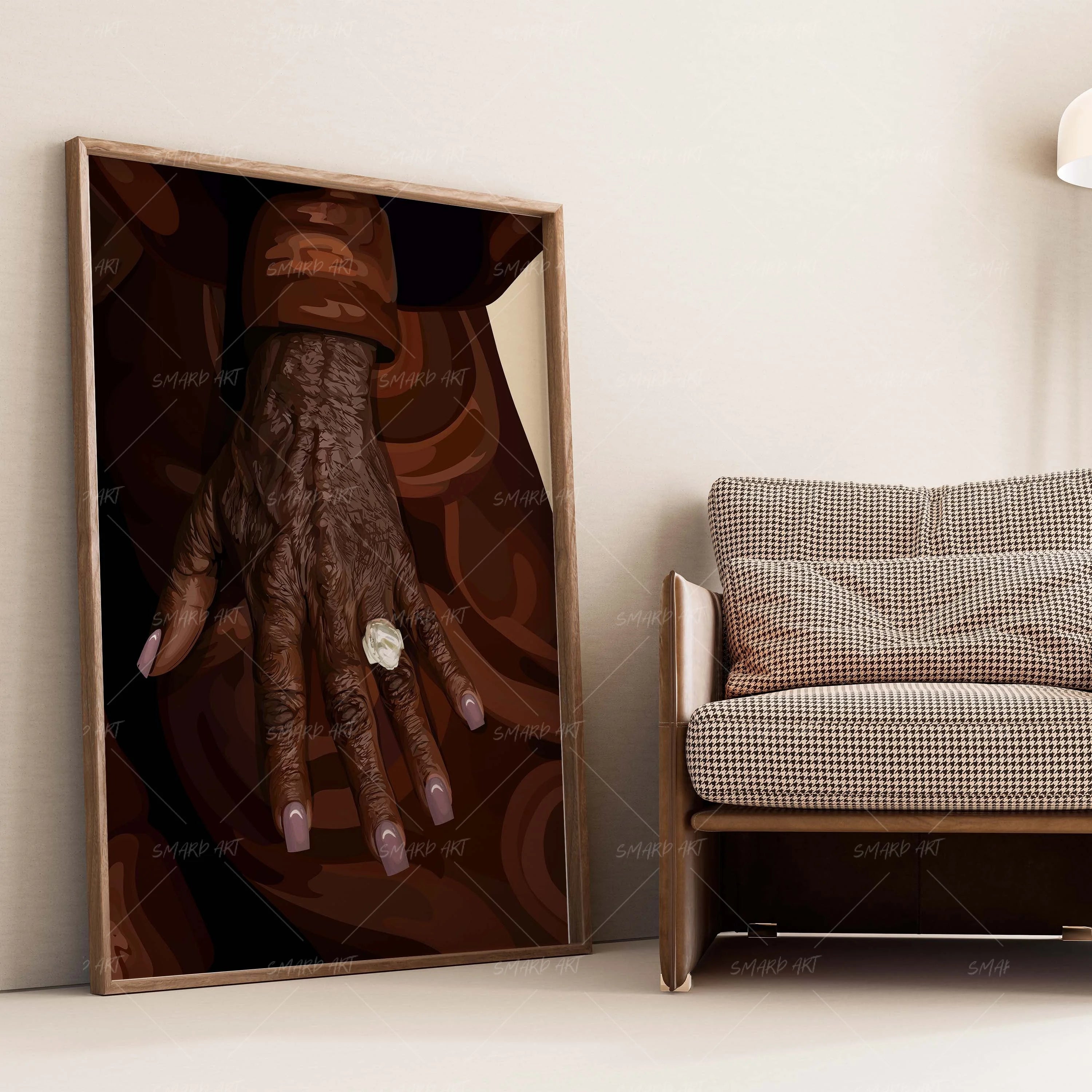 Age Of Elegance-wall art print featuring decorative artistic design suitable for living rooms, offices, and schools by SmardArt. Elevate your space with Black wall art that speaks to culture, identity, and creativity. At Smard, we celebrate artistry made with melanin, bringing powerful and inspiring designs to life.