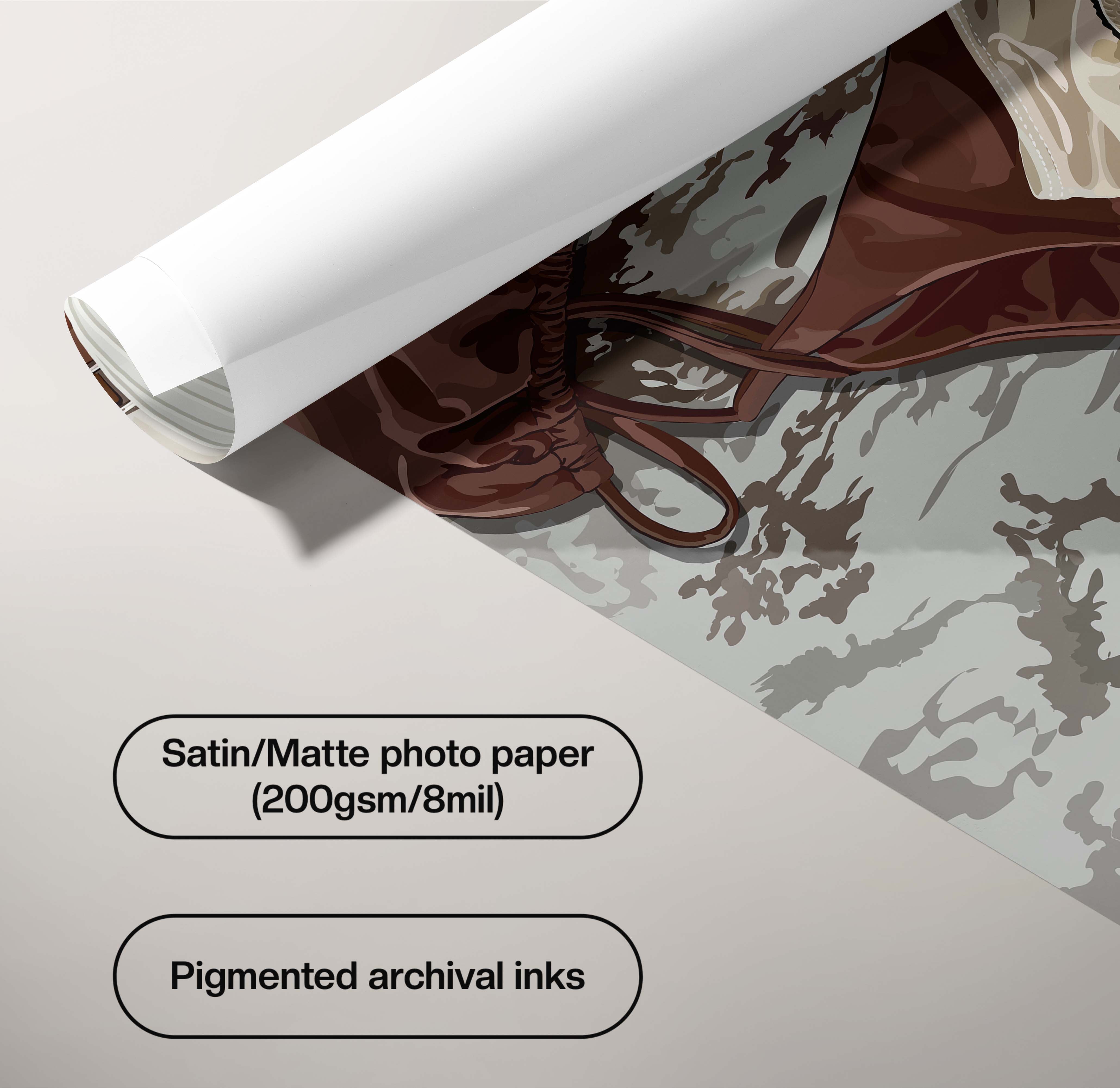 TropiGal-wall art print featuring decorative artistic design suitable for living rooms, offices, and schools by SmardArt. Elevate your space with Black wall art that speaks to culture, identity, and creativity. At Smard, we celebrate artistry made with melanin, bringing powerful and inspiring designs to life.