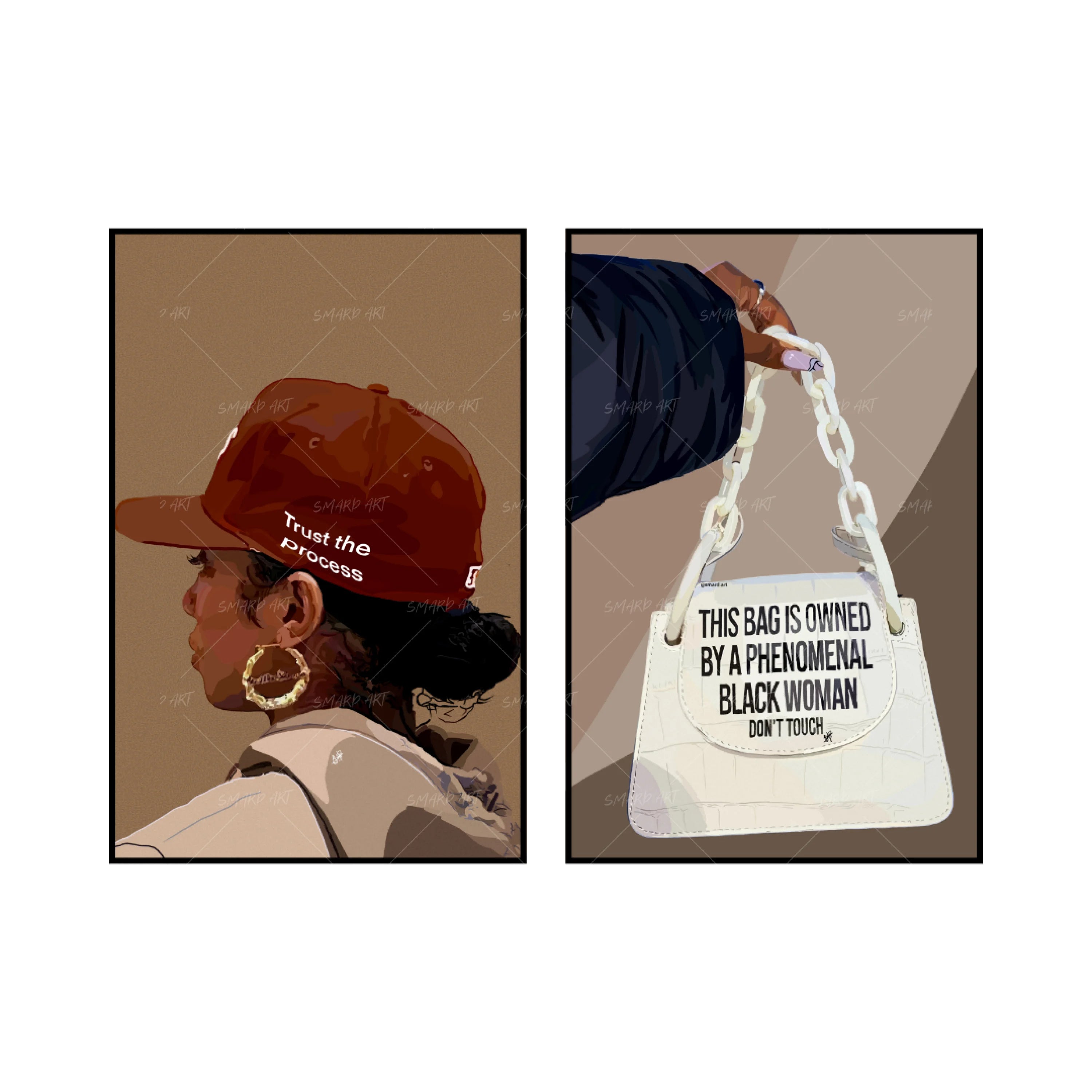 Art Print Bundle : Trust the Process + The Bag