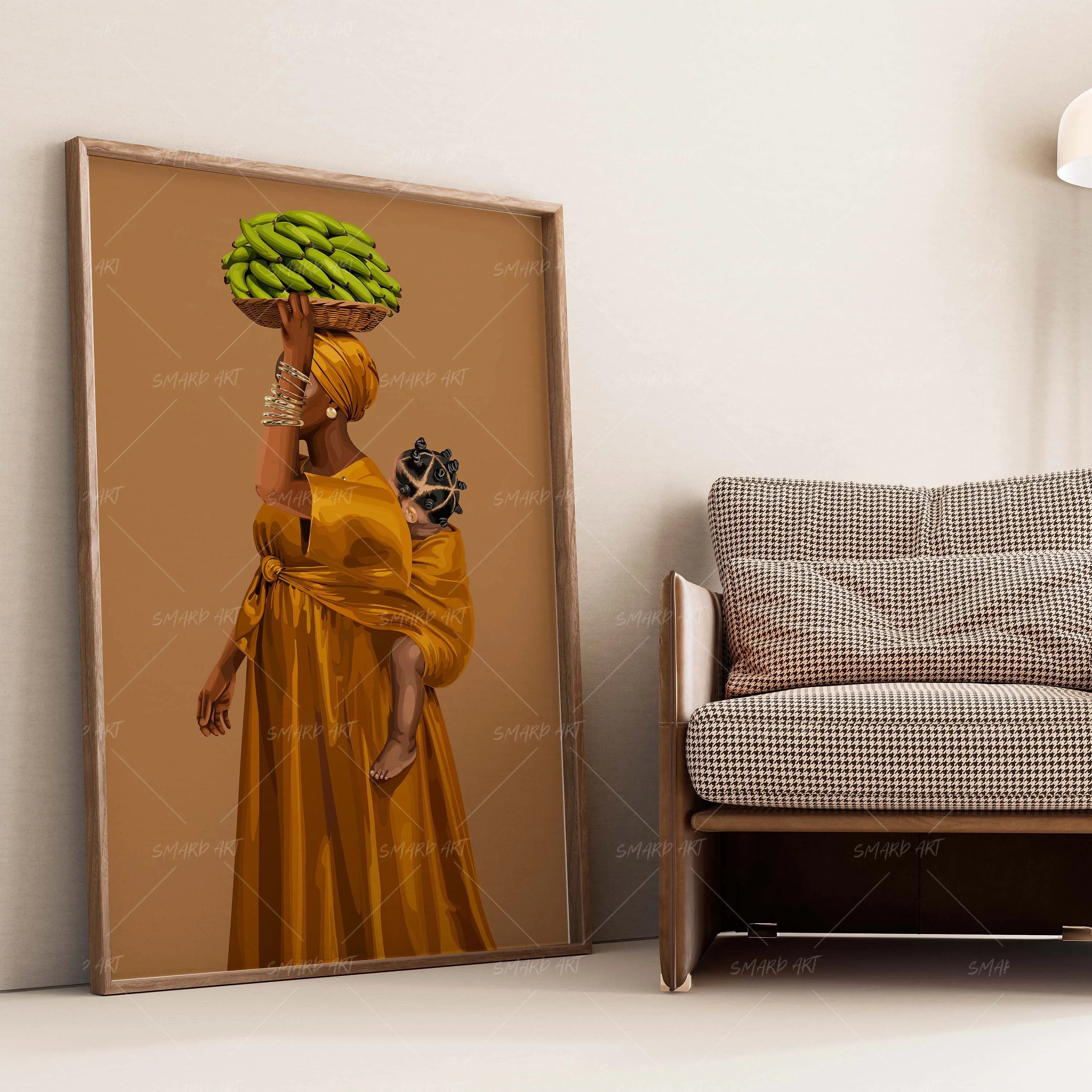 Carried & Carrying-wall art print featuring decorative artistic design suitable for living rooms, offices, and schools by SmardArt. Elevate your space with Black wall art that speaks to culture, identity, and creativity. At Smard, we celebrate artistry made with melanin, bringing powerful and inspiring designs to life.