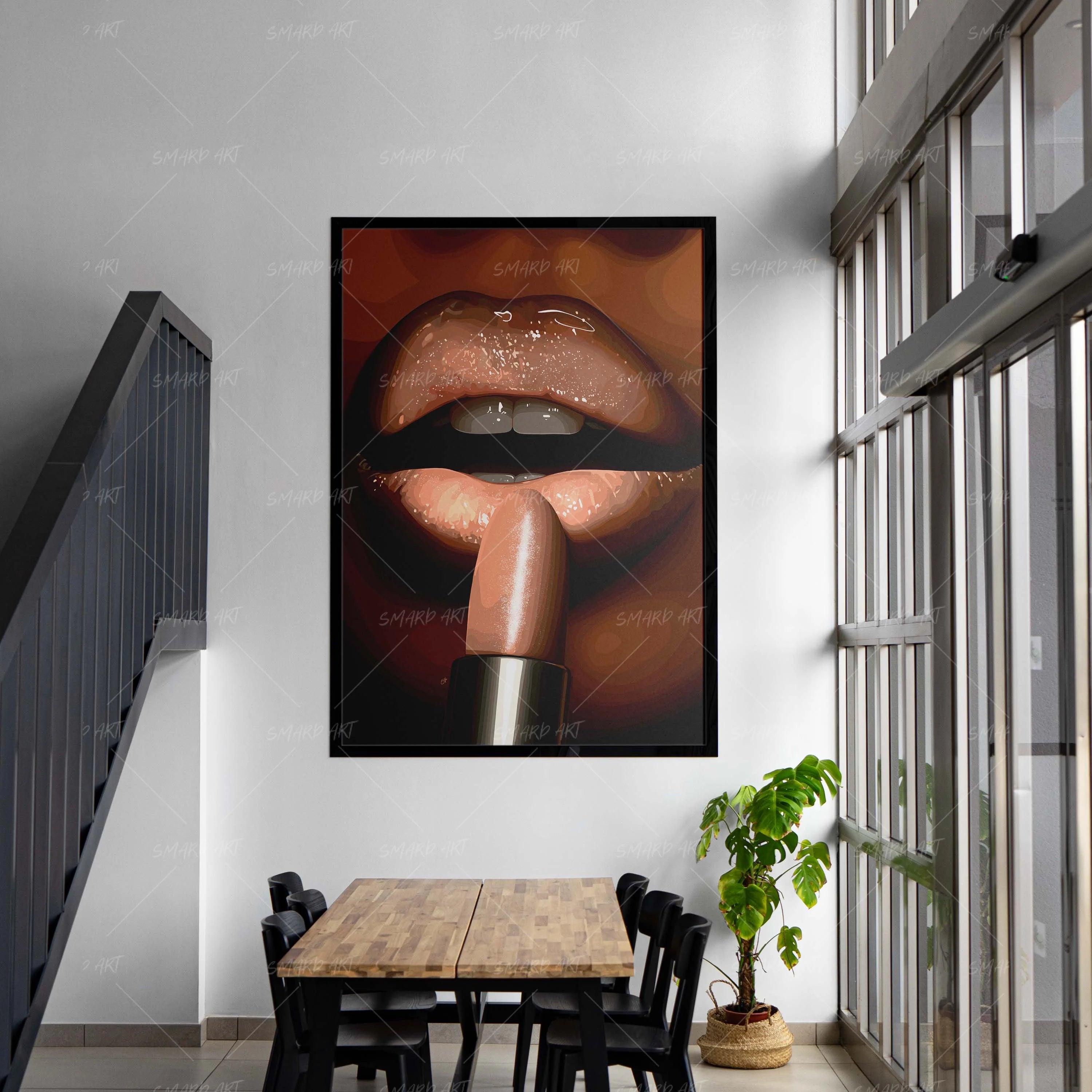 Midnight Drip-wall art print featuring decorative artistic design suitable for living rooms, offices, and schools by SmardArt. Elevate your space with Black wall art that speaks to culture, identity, and creativity. At Smard, we celebrate artistry made with melanin, bringing powerful and inspiring designs to life.