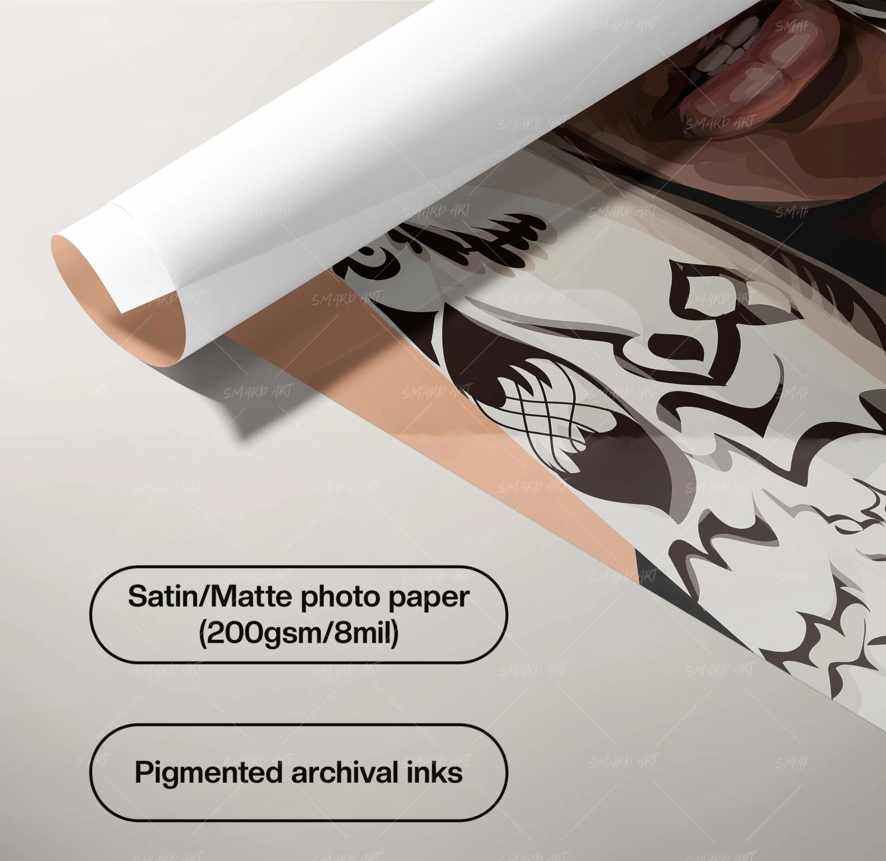 Layered Look-wall art print featuring decorative artistic design suitable for living rooms, offices, and schools by SmardArt. Elevate your space with Black wall art that speaks to culture, identity, and creativity. At Smard, we celebrate artistry made with melanin, bringing powerful and inspiring designs to life.
