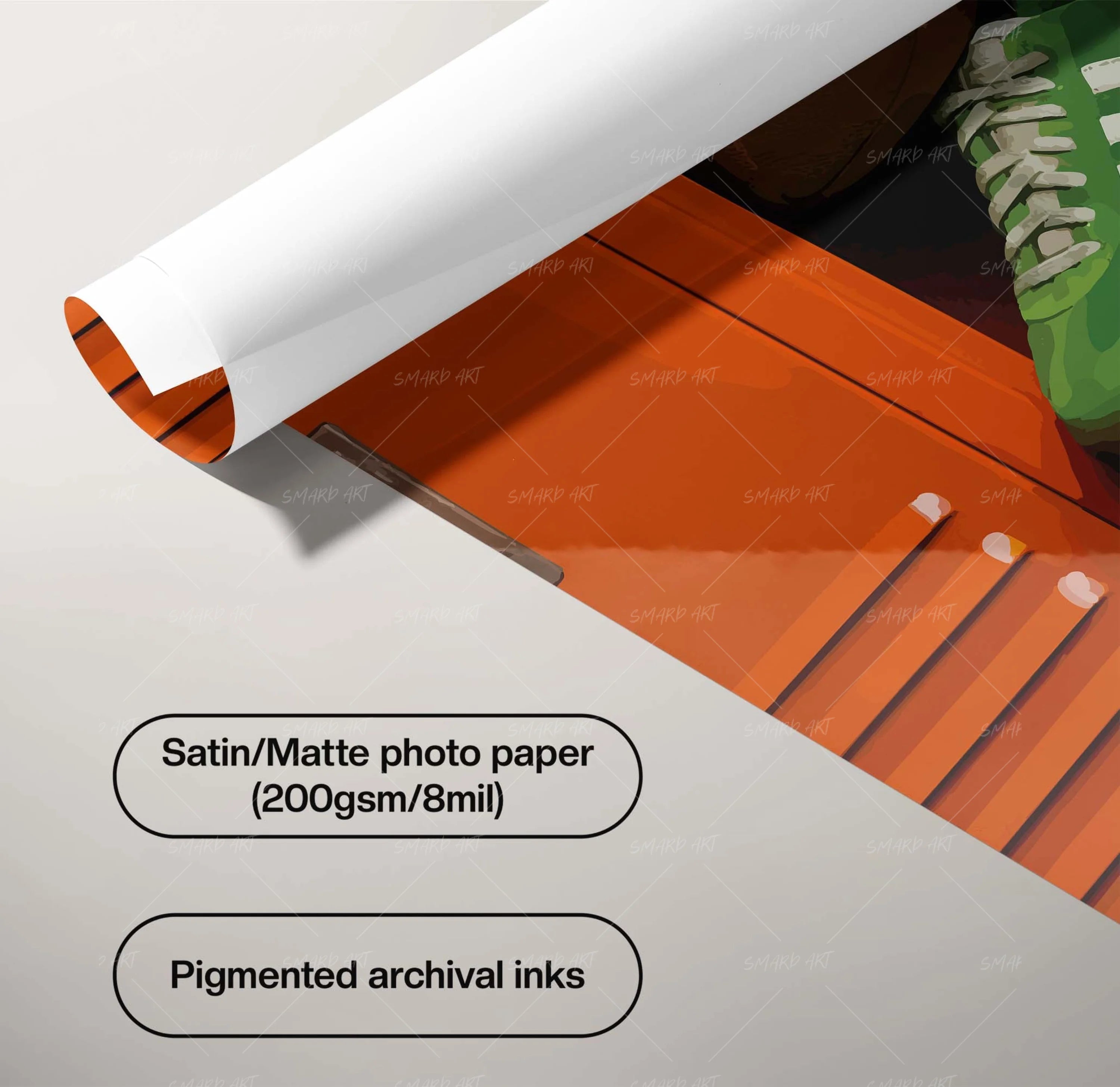 Locker Room King-wall art print featuring decorative artistic design suitable for living rooms, offices, and schools by SmardArt. Elevate your space with Black wall art that speaks to culture, identity, and creativity. At Smard, we celebrate artistry made with melanin, bringing powerful and inspiring designs to life.