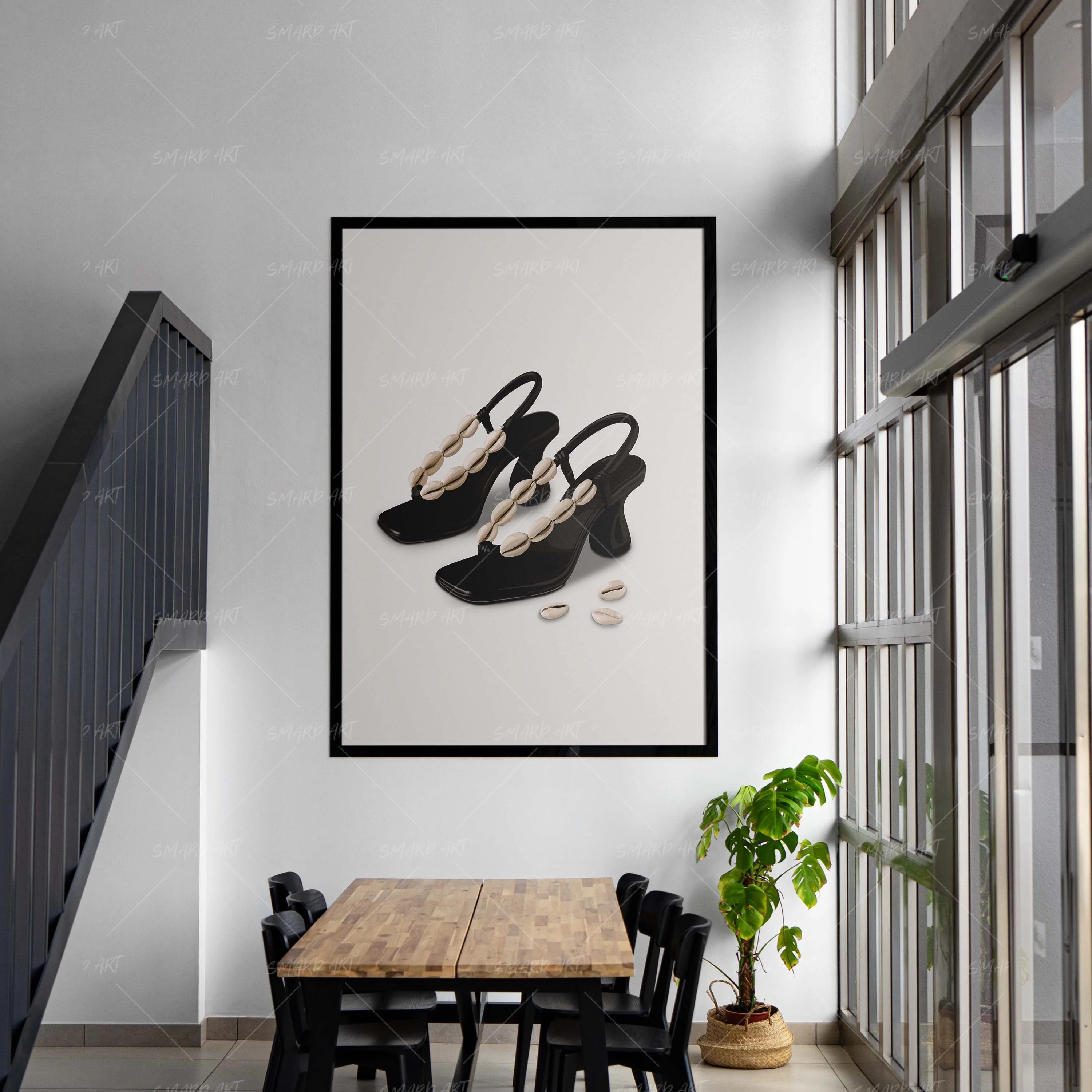 The Cowrie Code-wall art print featuring decorative artistic design suitable for living rooms, offices, and schools by SmardArt. Elevate your space with Black wall art that speaks to culture, identity, and creativity. At Smard, we celebrate artistry made with melanin, bringing powerful and inspiring designs to life.