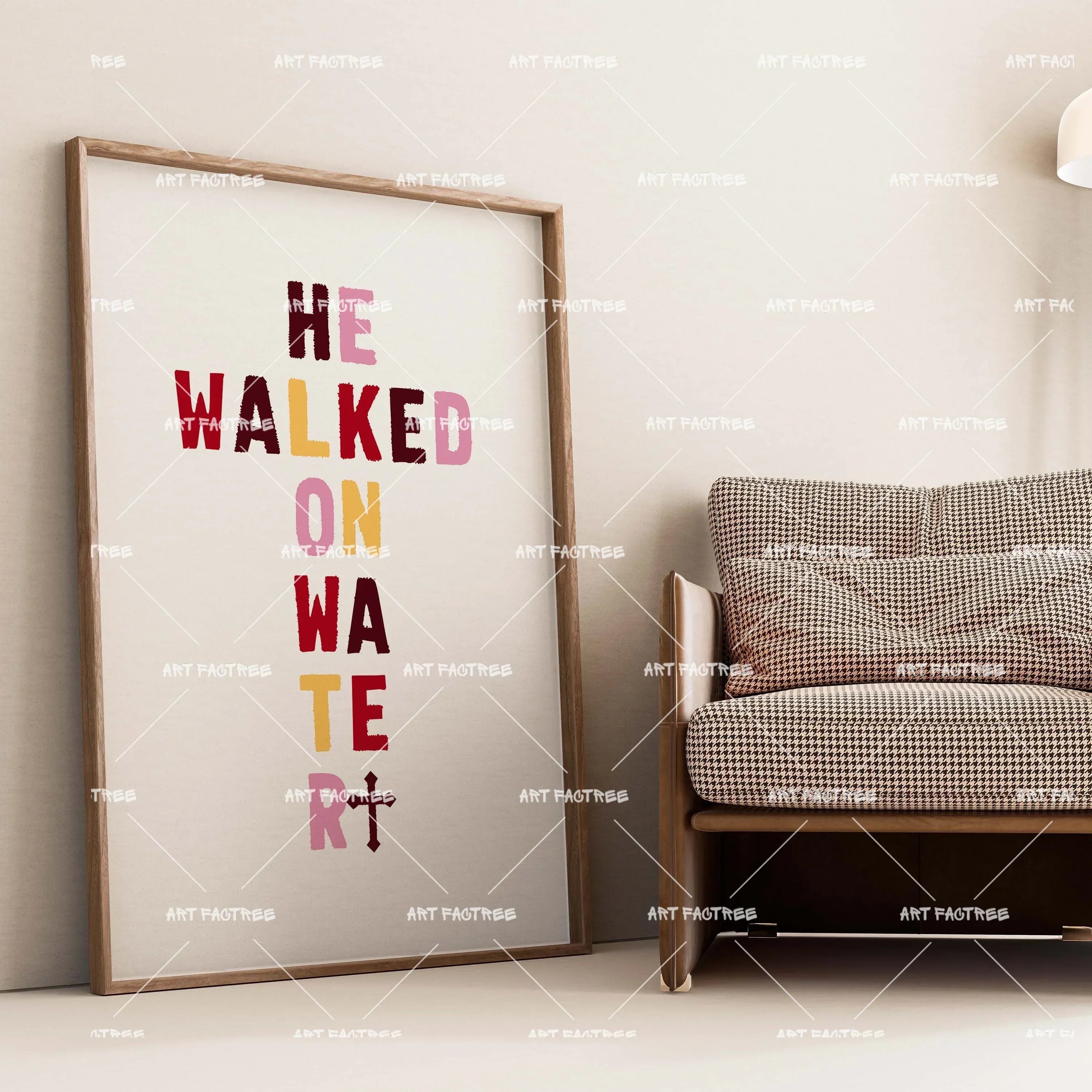 He Walked On Water (Smard X Anaya)-wall art print featuring decorative artistic design suitable for living rooms, offices, and schools by SmardArt. Elevate your space with Black wall art that speaks to culture, identity, and creativity. At Smard, we celebrate artistry made with melanin, bringing powerful and inspiring designs to life.