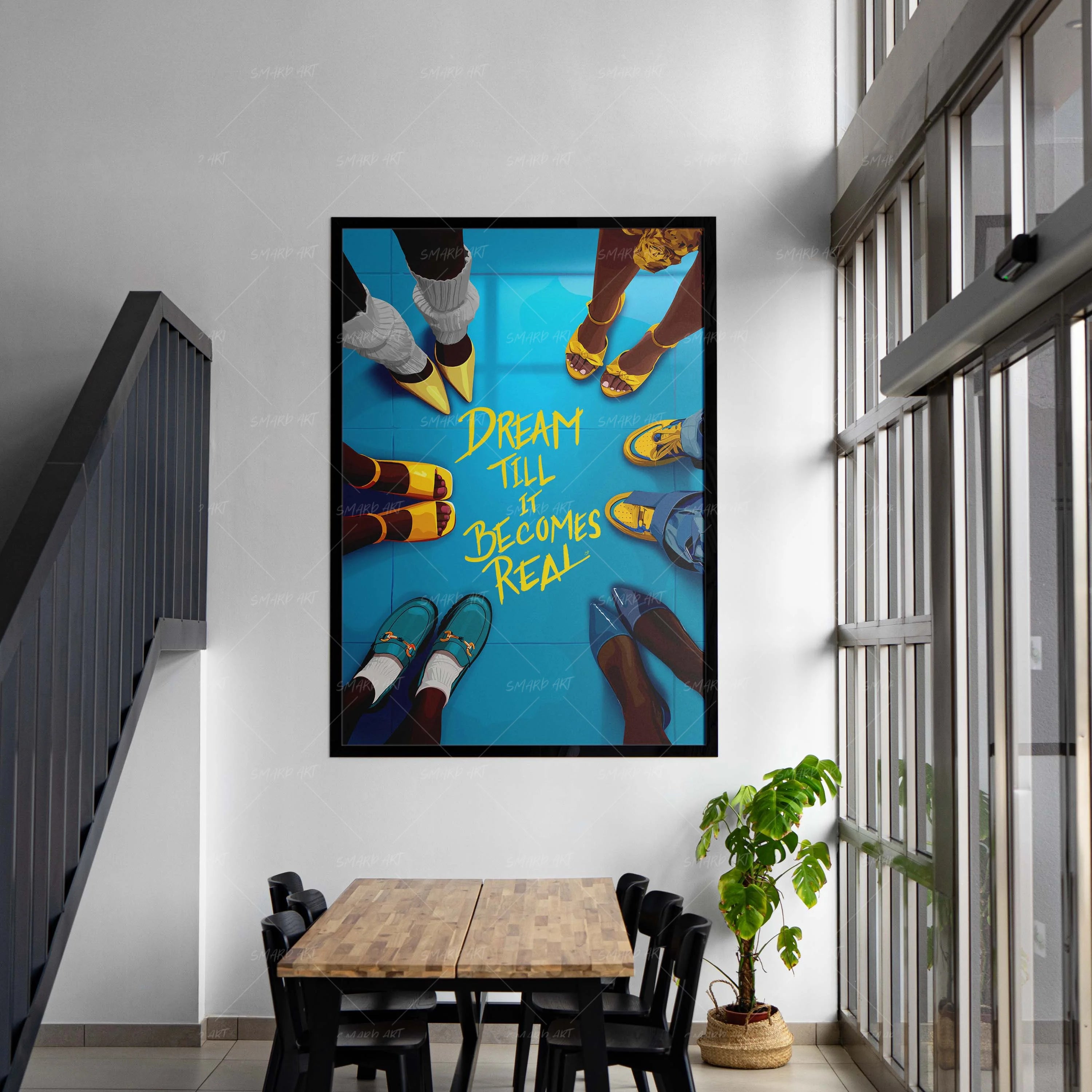 Dream Till It Becomes Real-Yellow & Blue-Smard