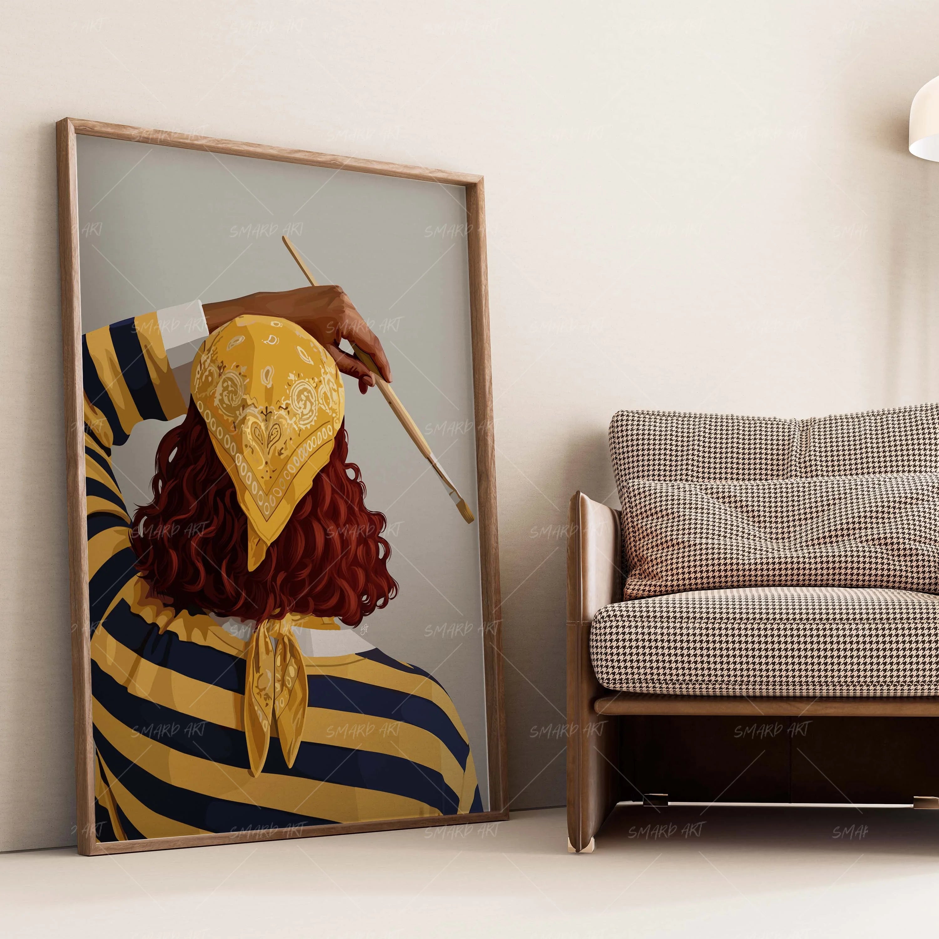 Made To Create-wall art print featuring decorative artistic design suitable for living rooms, offices, and schools by SmardArt. Elevate your space with Black wall art that speaks to culture, identity, and creativity. At Smard, we celebrate artistry made with melanin, bringing powerful and inspiring designs to life.
