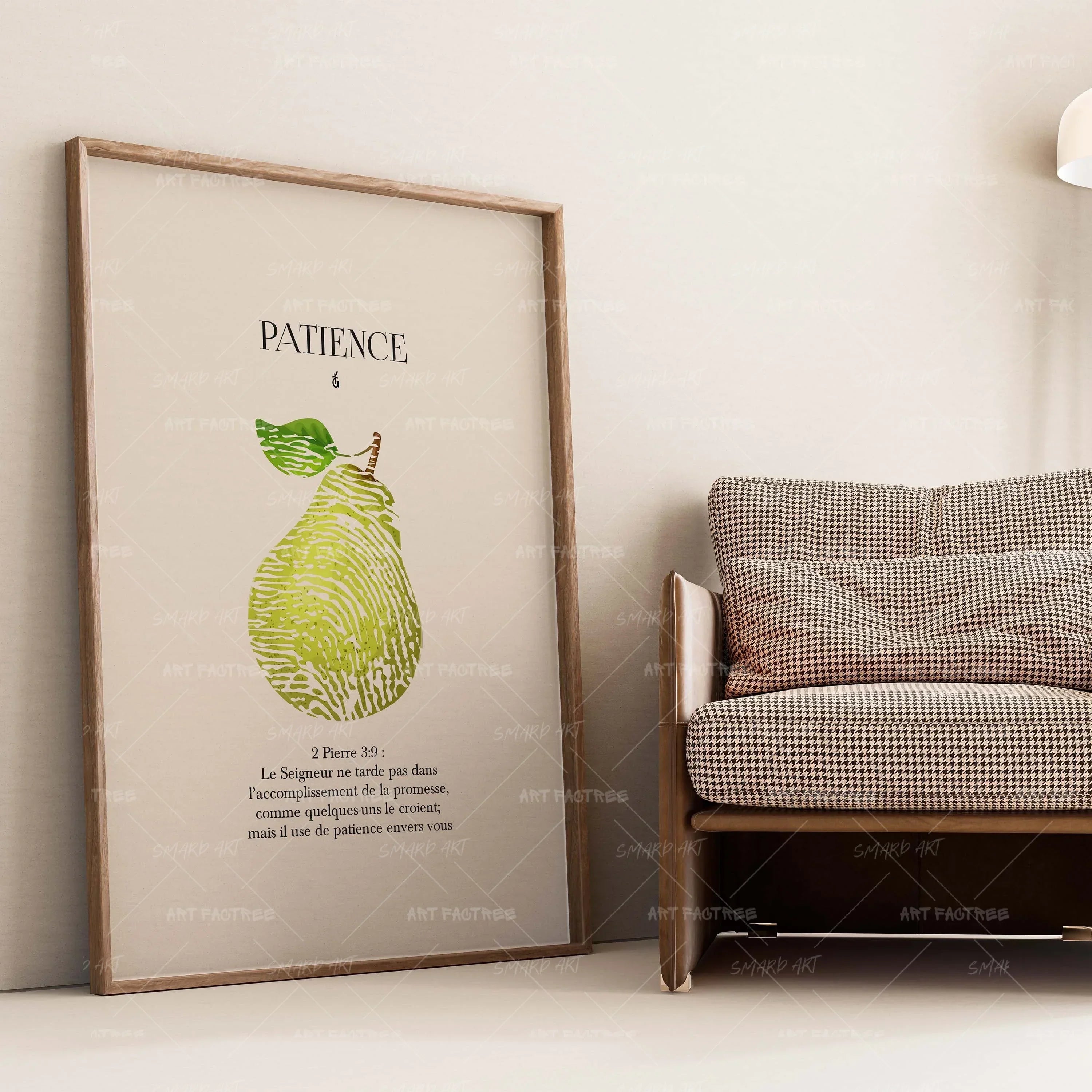 Patience French-wall art print featuring decorative artistic design suitable for living rooms, offices, and schools by SmardArt. Elevate your space with Black wall art that speaks to culture, identity, and creativity. At Smard, we celebrate artistry made with melanin, bringing powerful and inspiring designs to life.