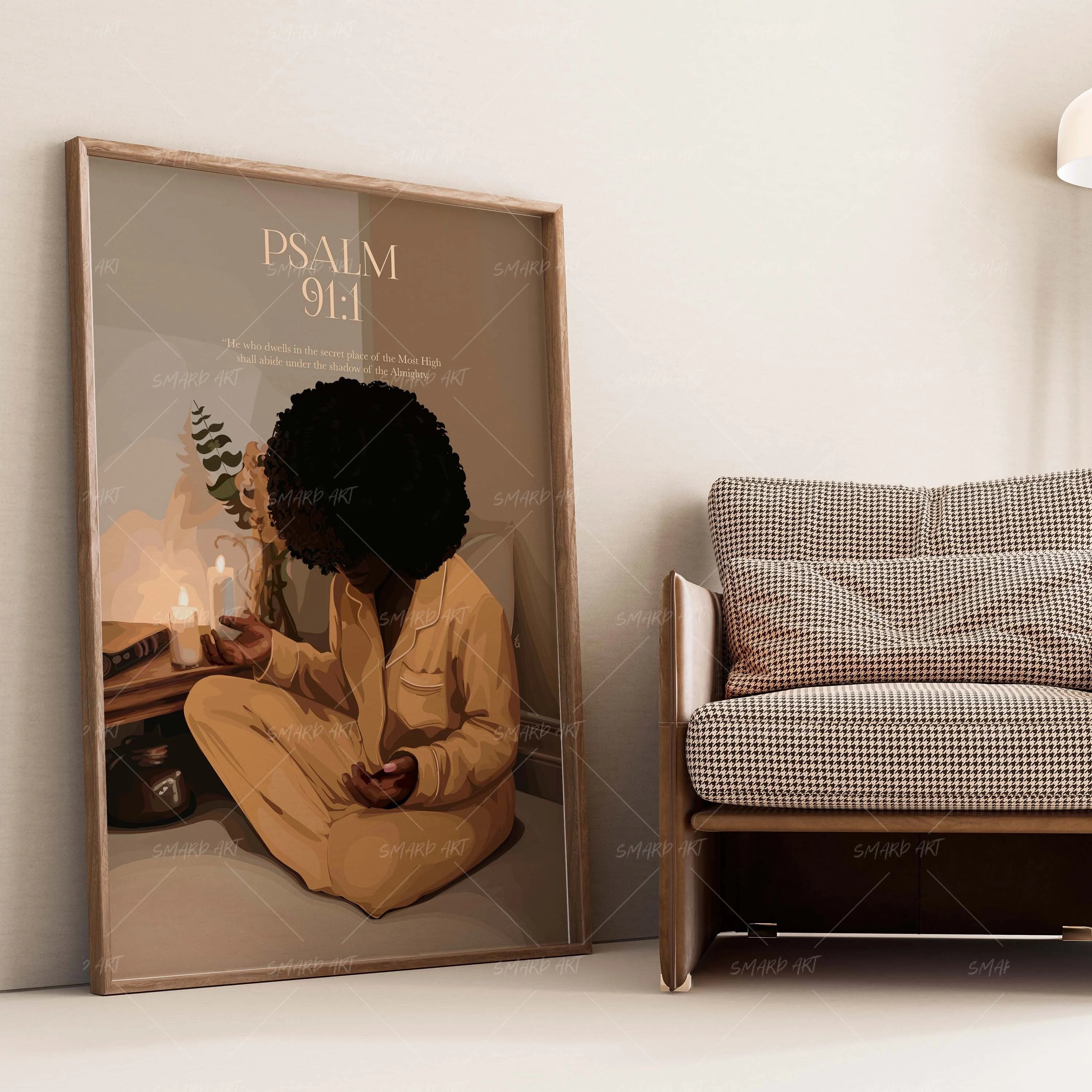 Faith Comes First-wall art print featuring decorative artistic design suitable for living rooms, offices, and schools by SmardArt. Elevate your space with Black wall art that speaks to culture, identity, and creativity. At Smard, we celebrate artistry made with melanin, bringing powerful and inspiring designs to life.