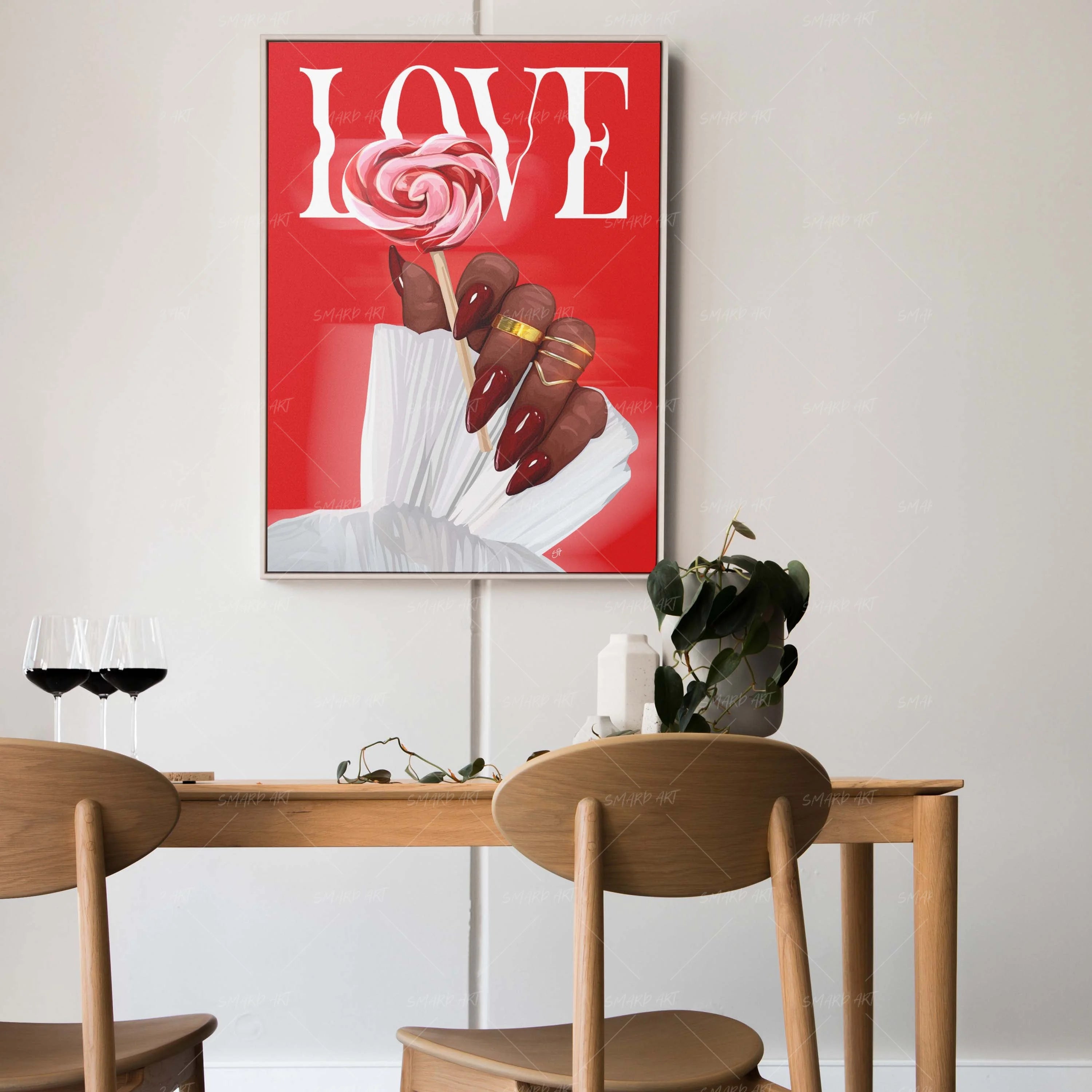 Sweetheart In Hand-Red-Smard