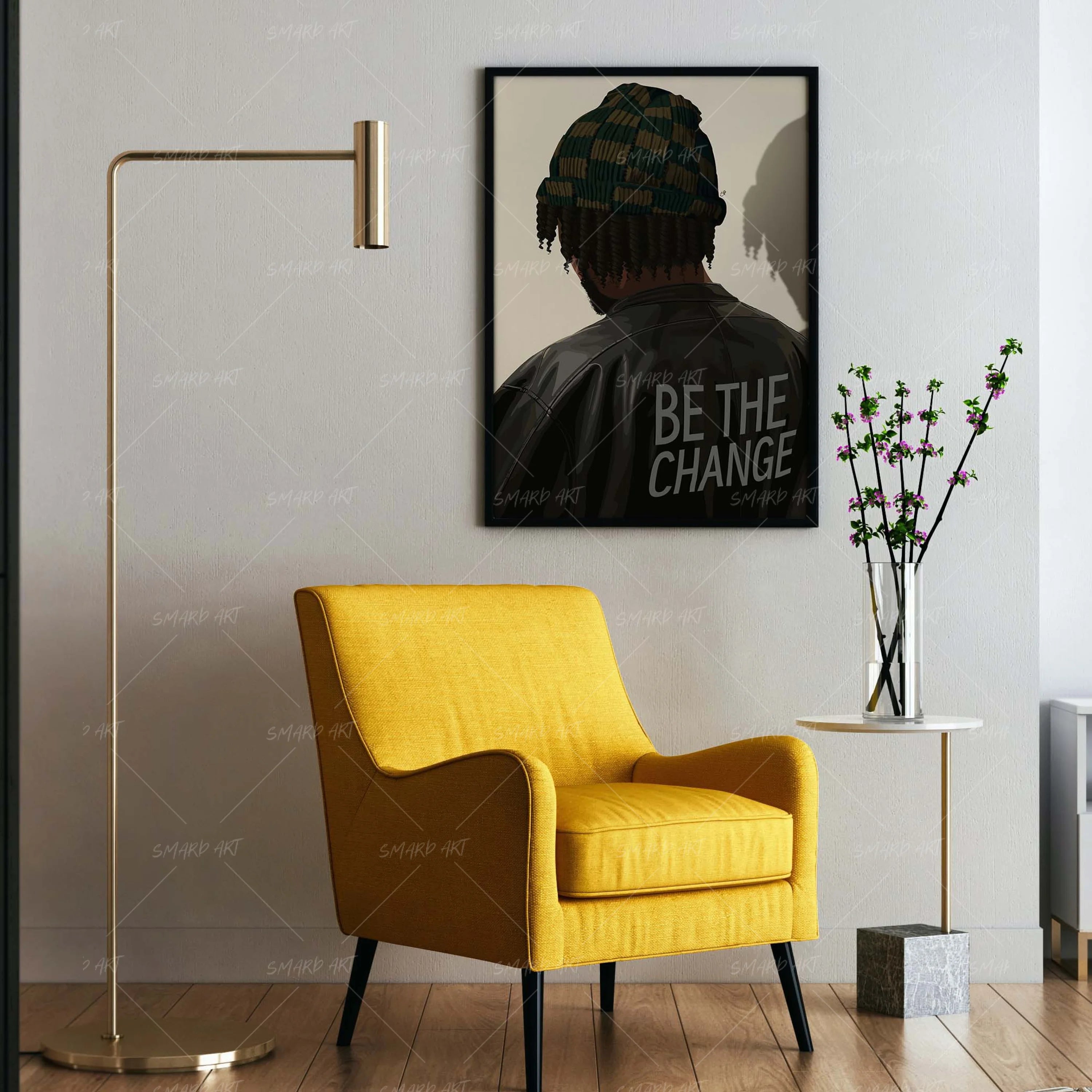 Beanie Season-wall art print featuring decorative artistic design suitable for living rooms, offices, and schools by SmardArt. Elevate your space with Black wall art that speaks to culture, identity, and creativity. At Smard, we celebrate artistry made with melanin, bringing powerful and inspiring designs to life.