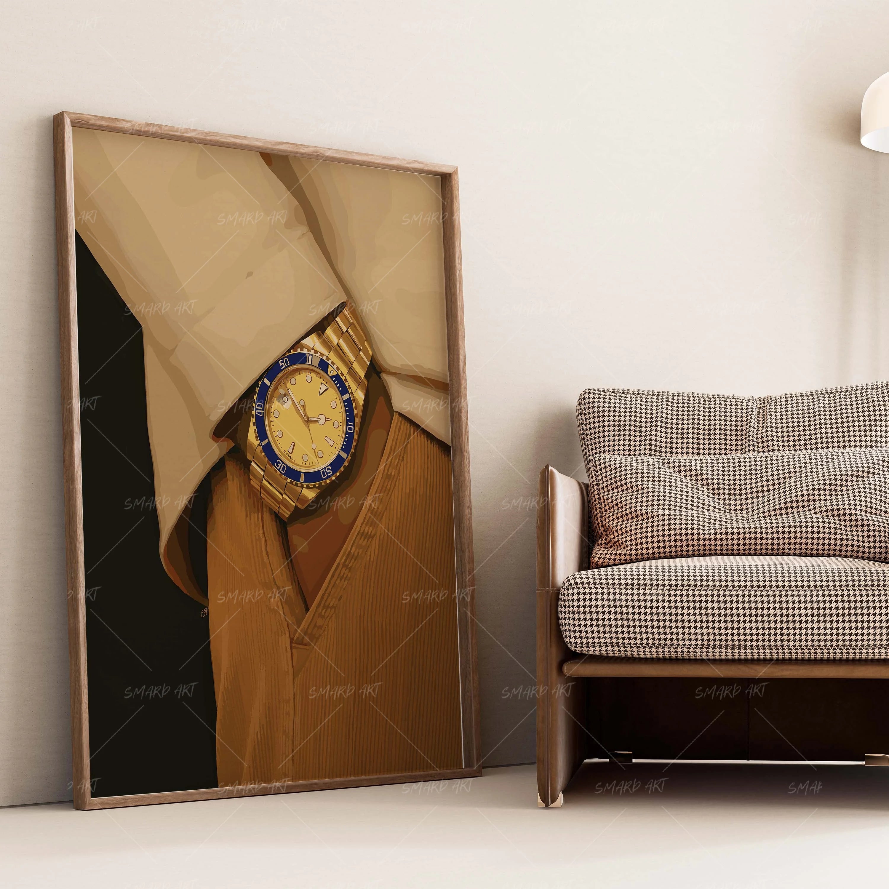 Clocked In-wall art print featuring decorative artistic design suitable for living rooms, offices, and schools by SmardArt. Elevate your space with Black wall art that speaks to culture, identity, and creativity. At Smard, we celebrate artistry made with melanin, bringing powerful and inspiring designs to life.